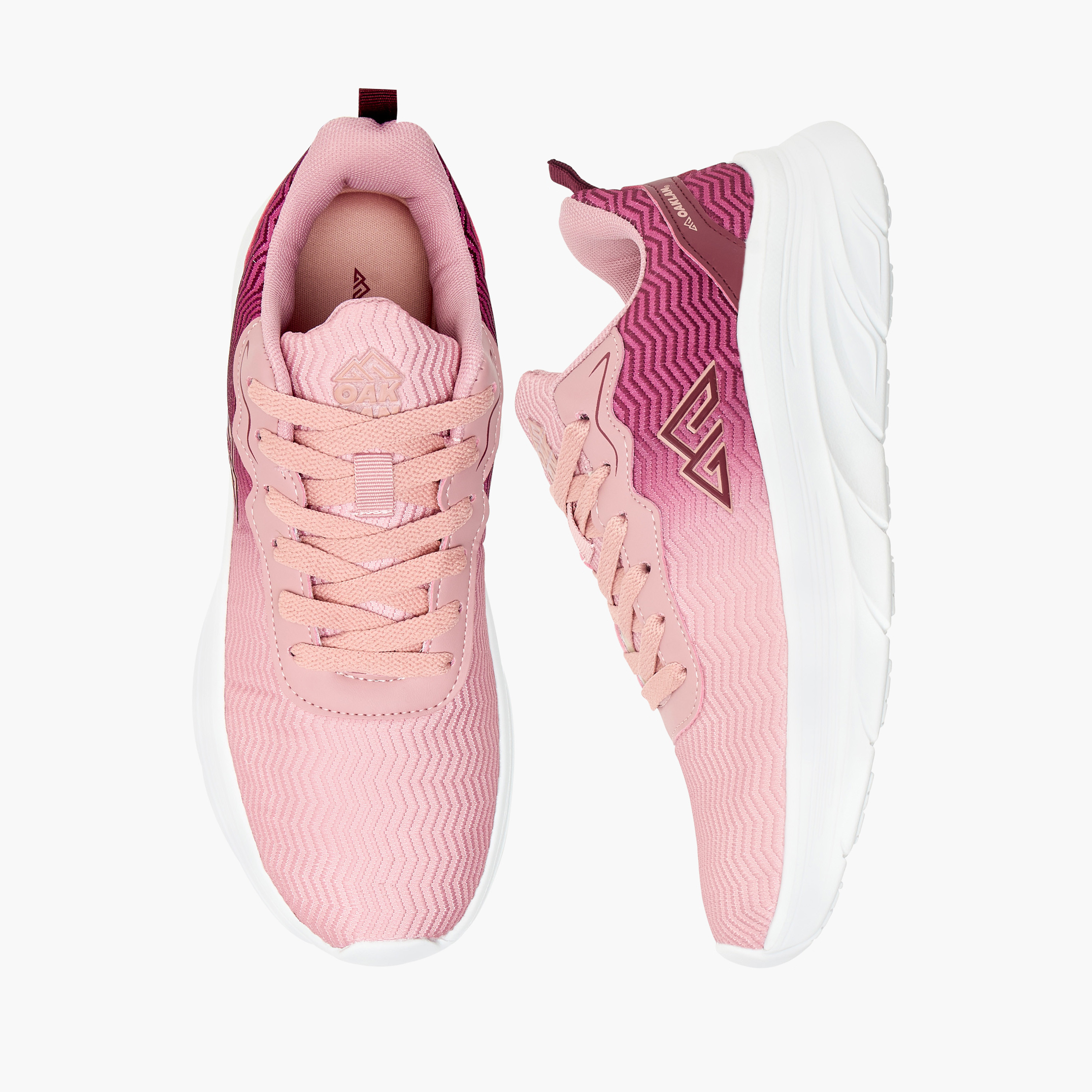 Oaklan by Shoexpress Ombre Shoes with Lace-Up Closure-sports-women-shoes-image-1