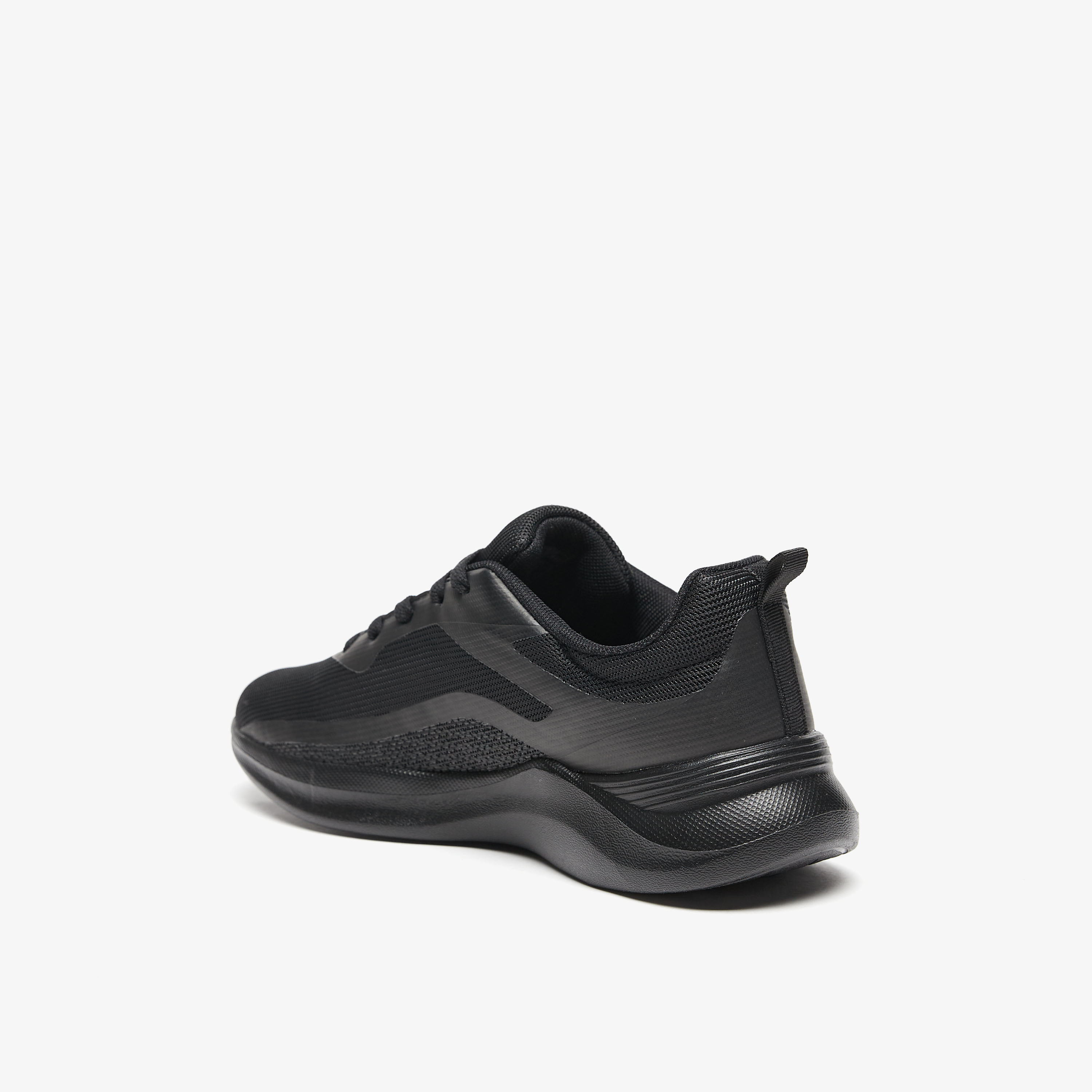 Oakland by Shoexpress Textured Lace-Up Sports Shoes-sports-women-shoes-image-2