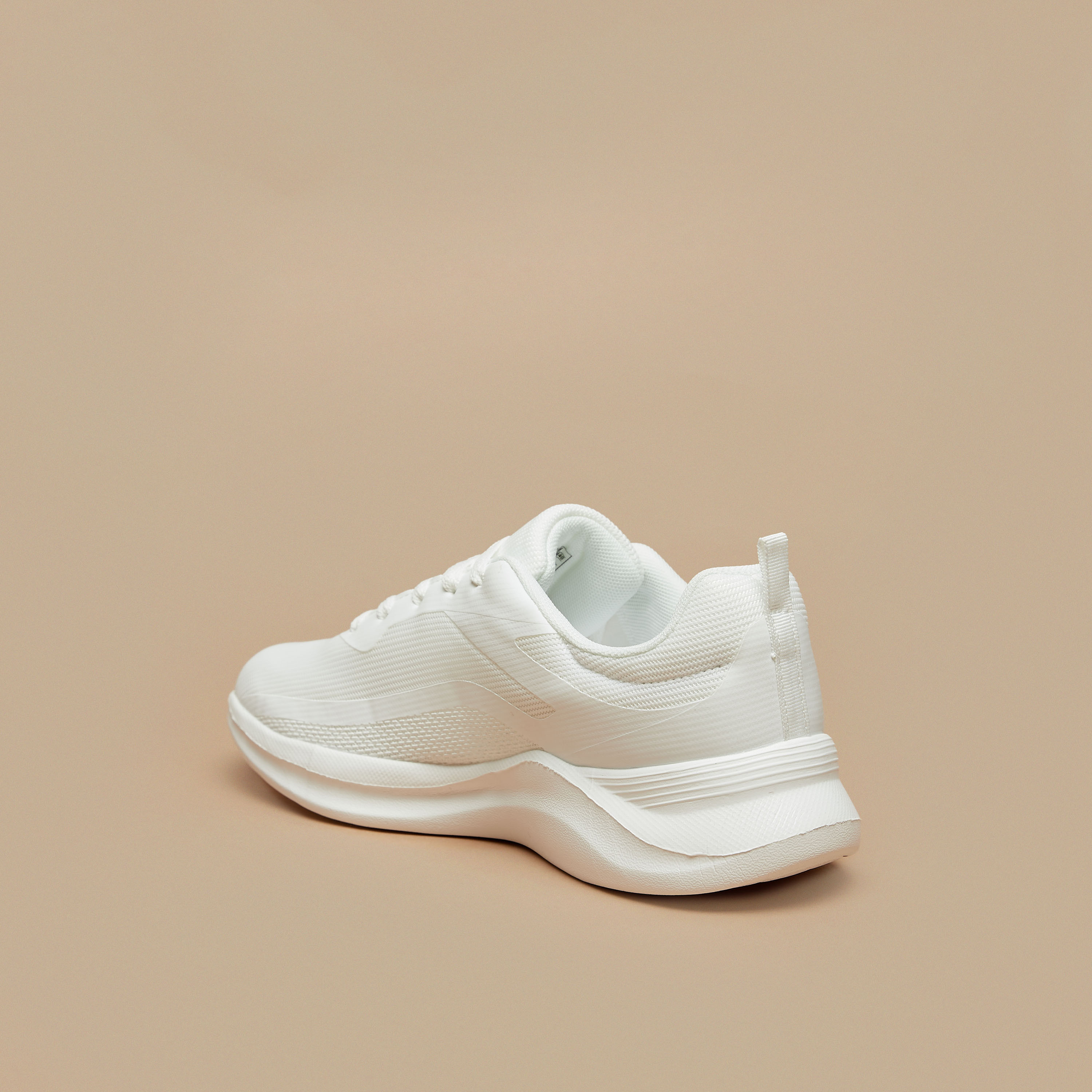 Oakland by Shoexpress Textured Lace-Up Sports Shoes-sports-women-shoes-image-2