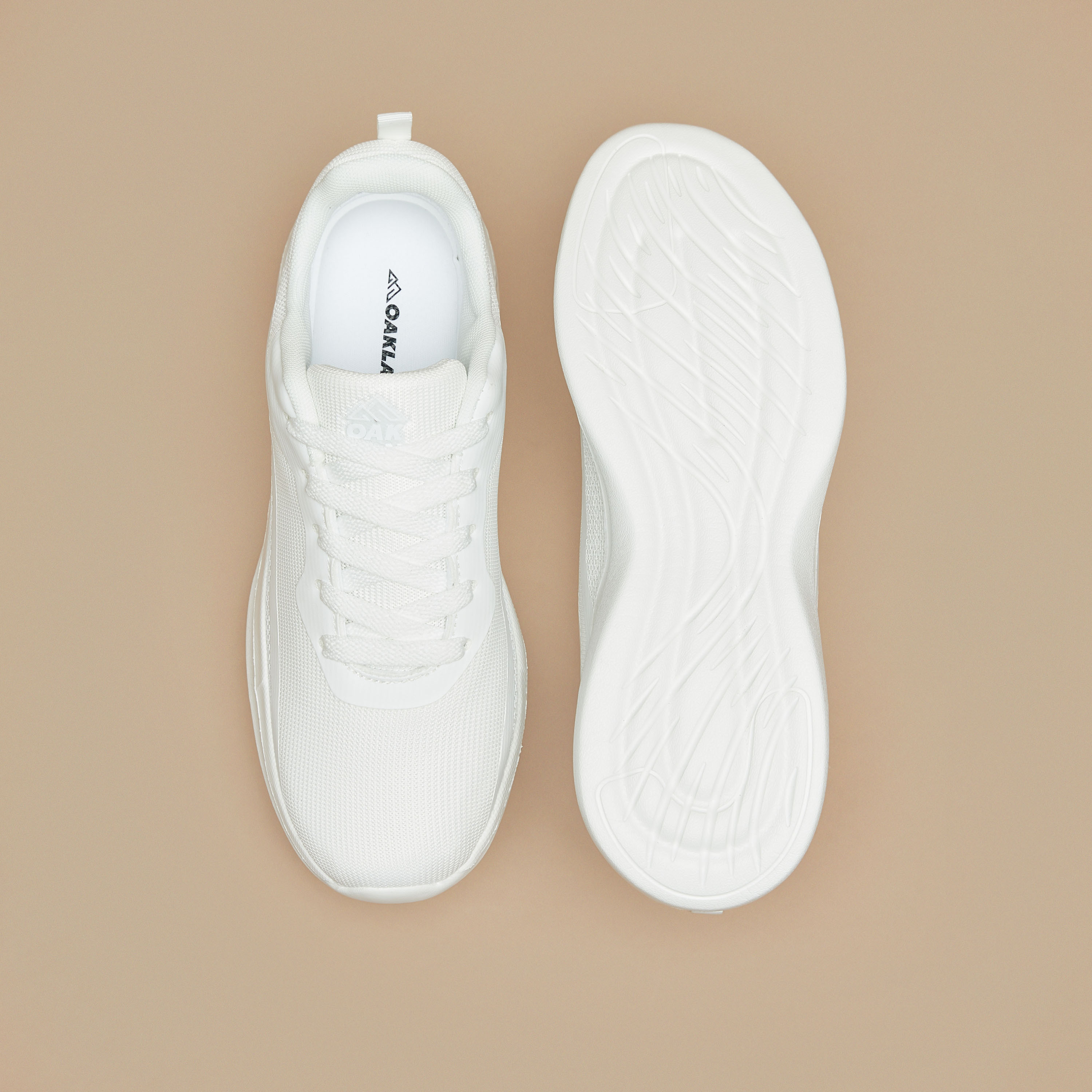 Oakland by Shoexpress Textured Lace-Up Sports Shoes-sports-women-shoes-image-4