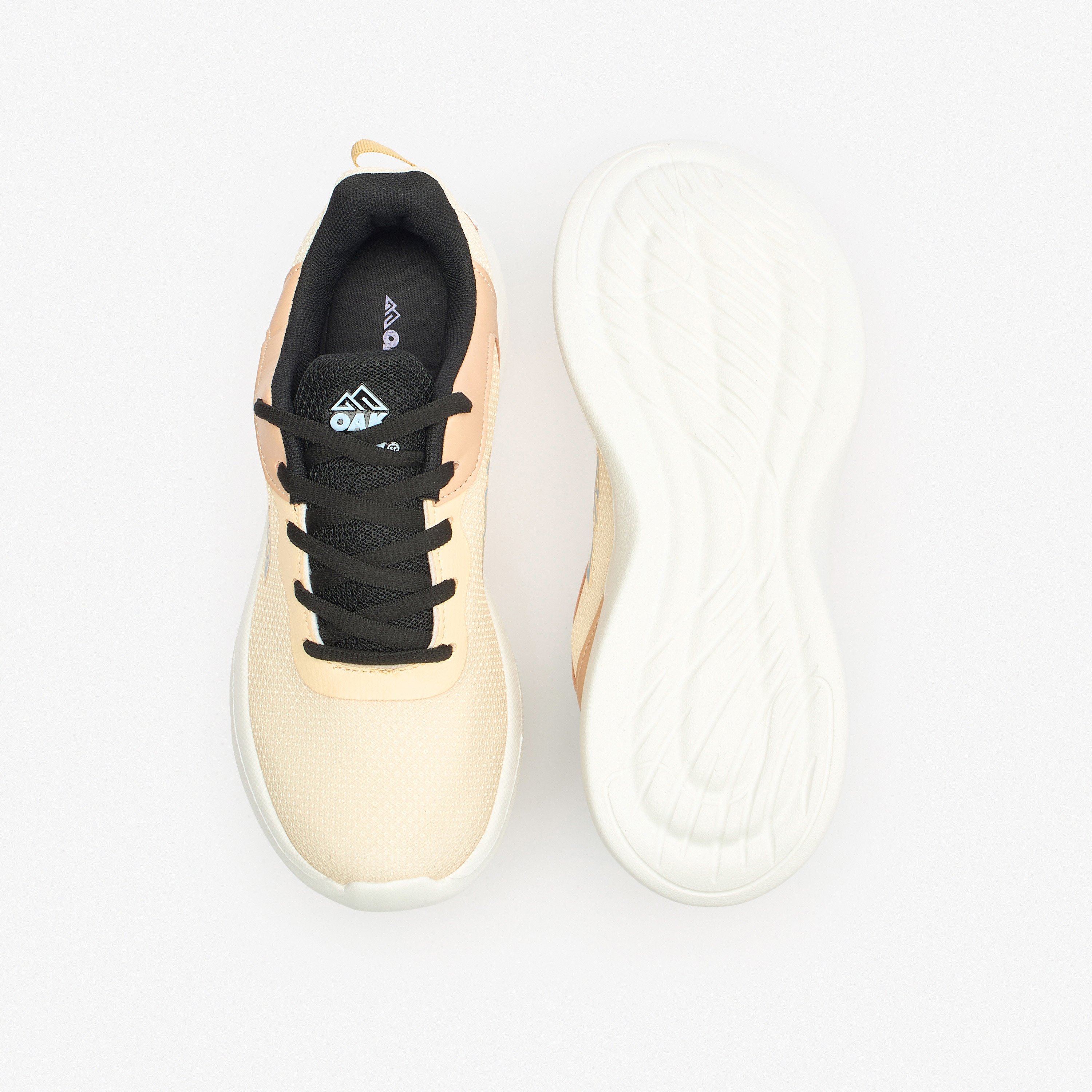 Oaklan by Shoexpress Textured Lace-Up Sports Shoes with Pull Tabs-sports-women-shoes-image-4
