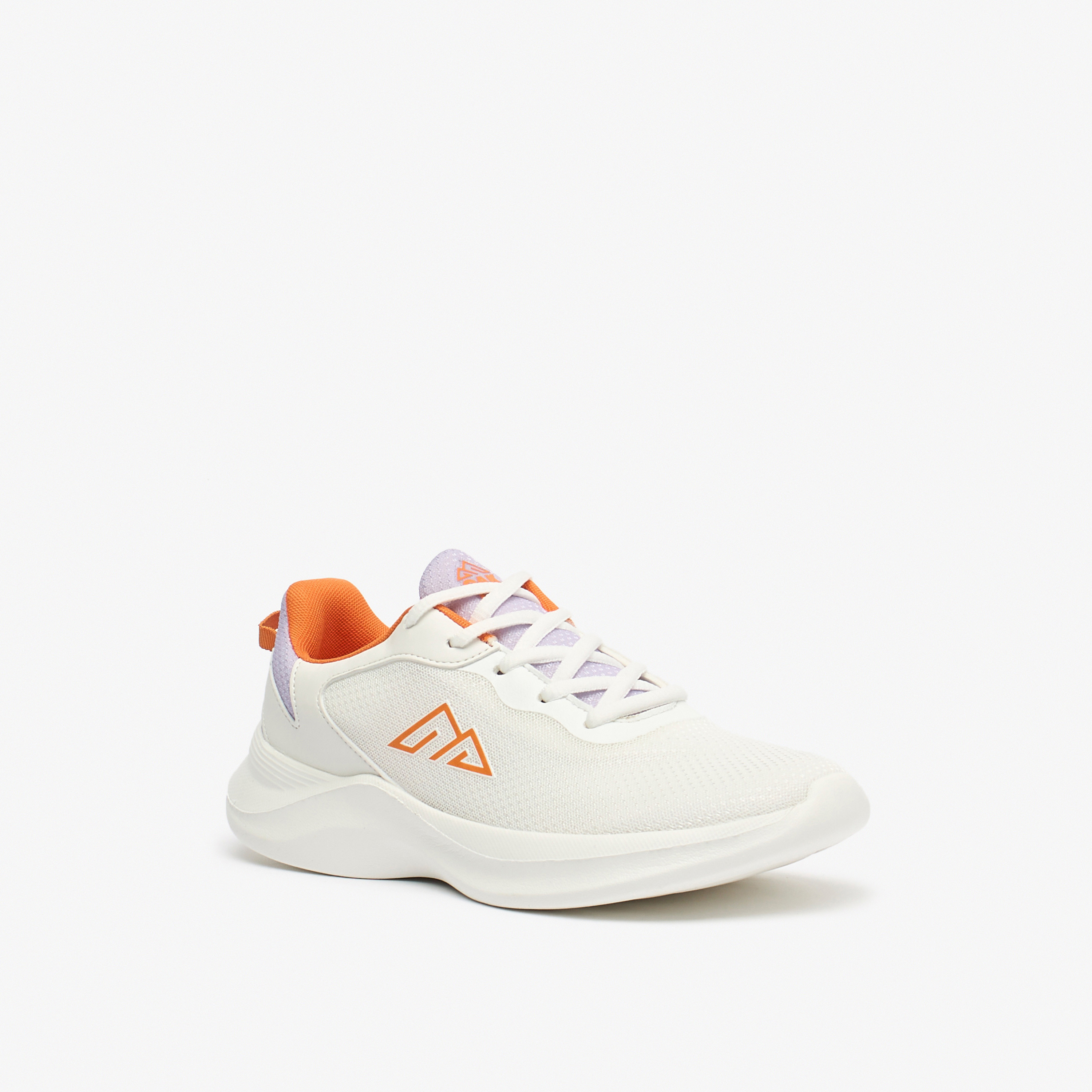 Oaklan by Shoexpress Textured Lace-Up Sports Shoes with Pull Tabs-sports-women-shoes-image-1