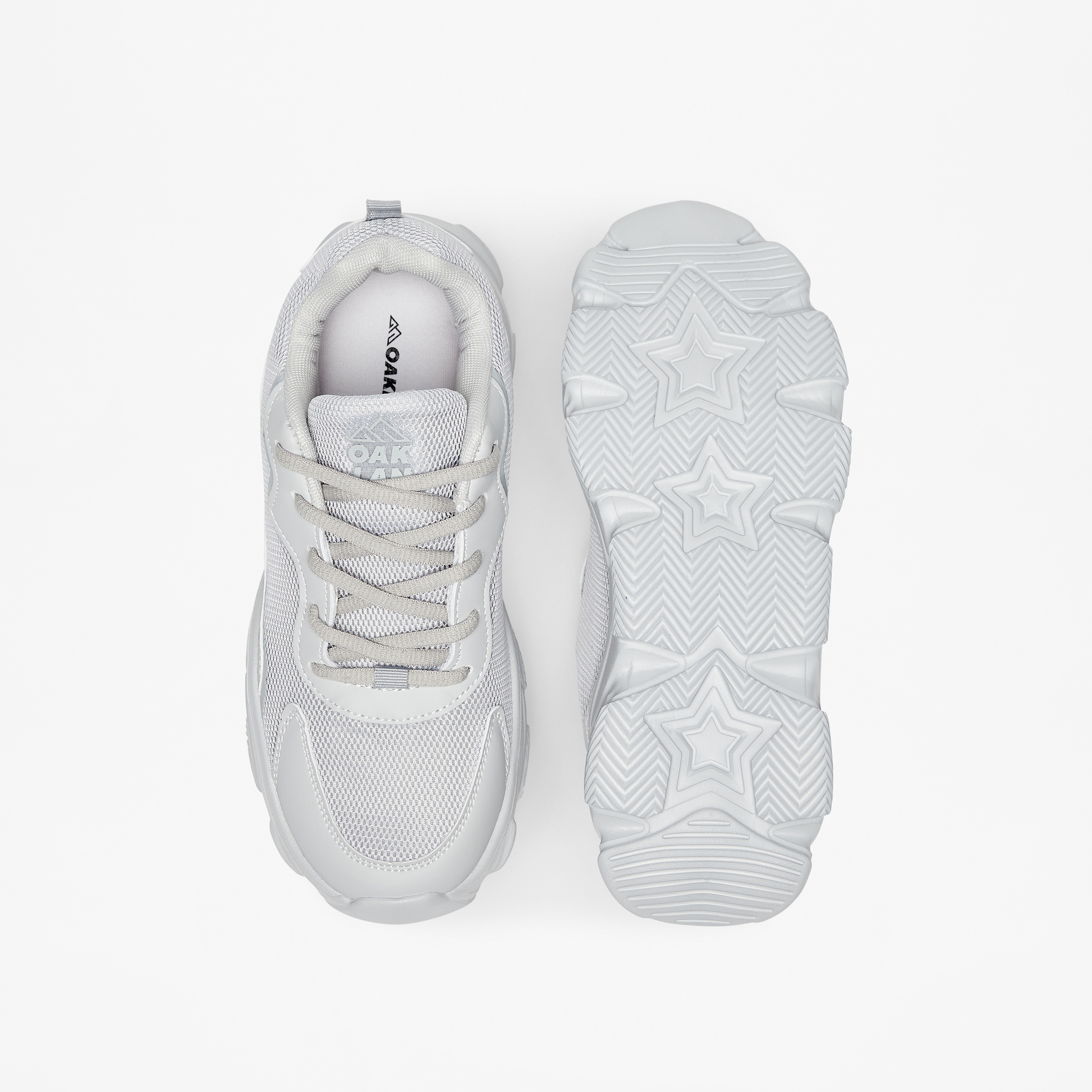 Oaklan by Shoexpress Panelled Lace-Up Sports Shoes-sports-women-shoes-image-4