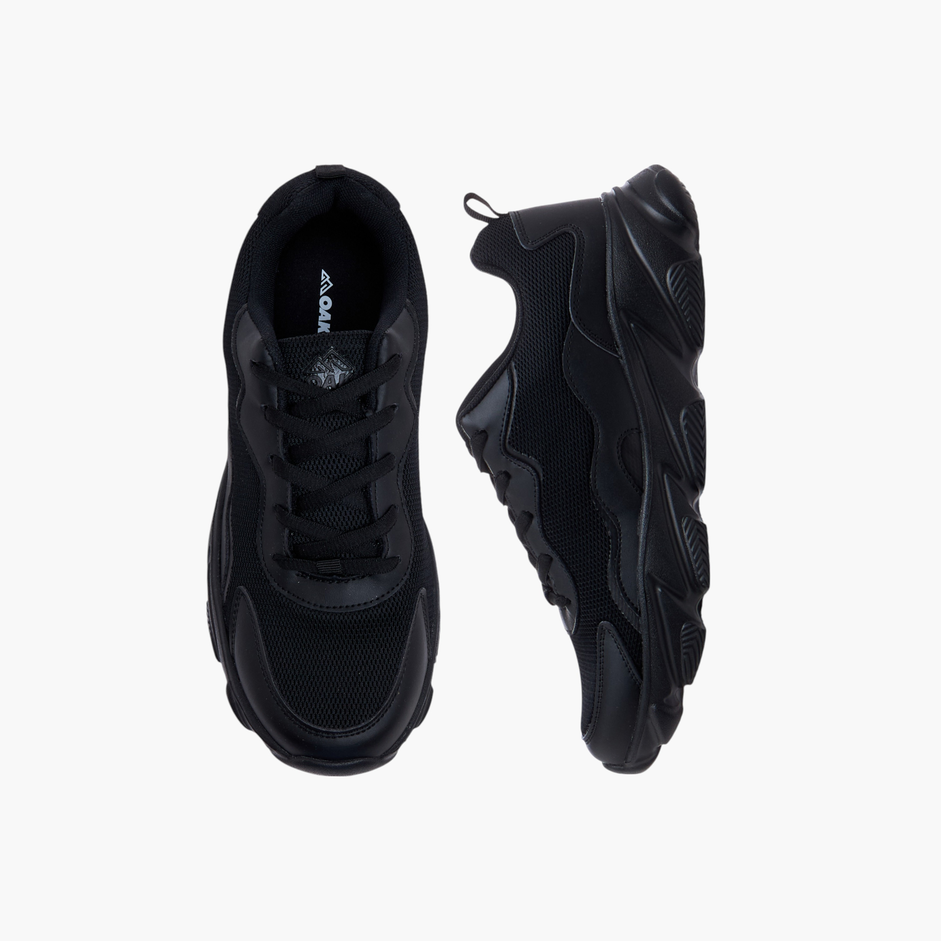 Oaklan by Shoexpress Panelled Lace-Up Sports Shoes-sports-women-shoes-image-1