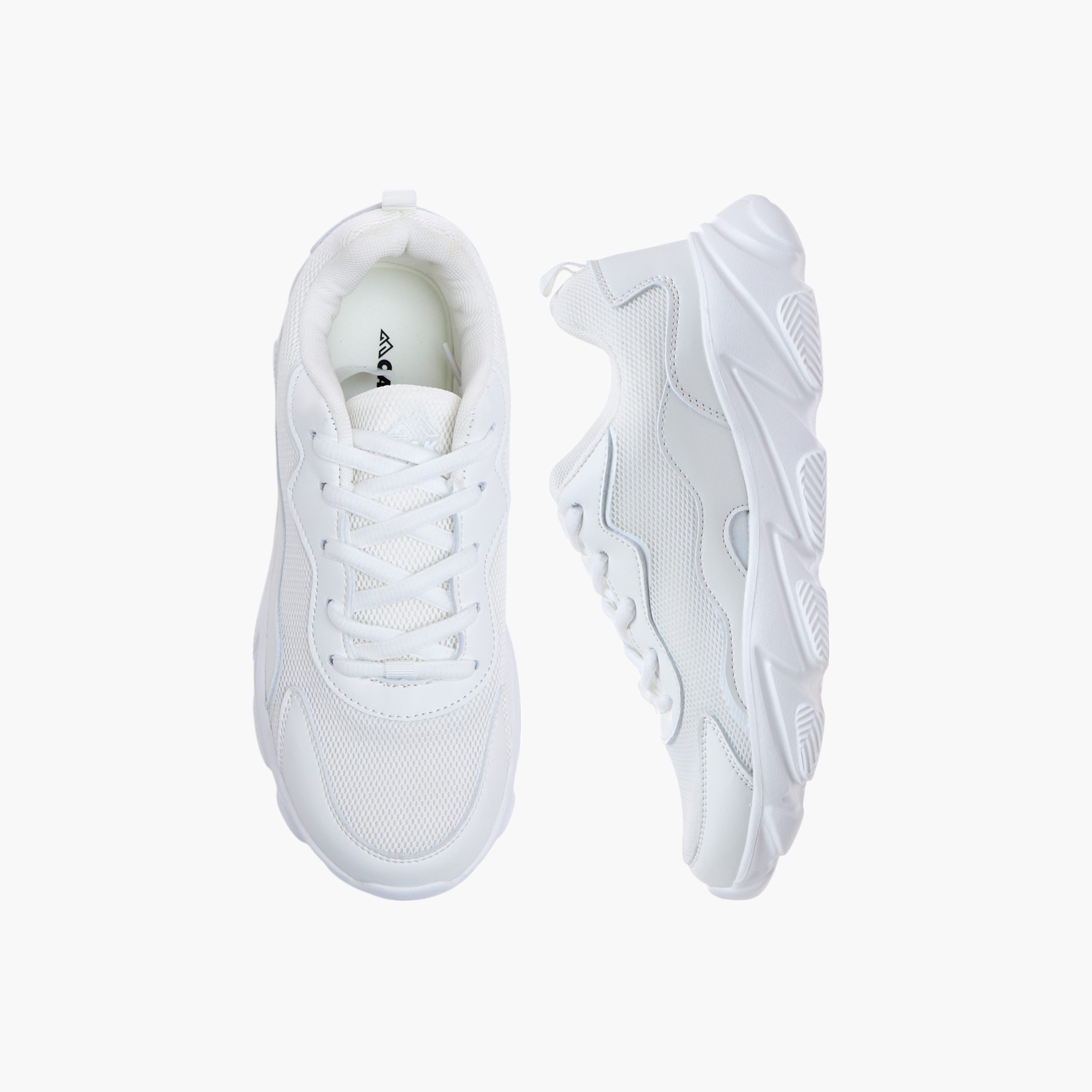 Oaklan by Shoexpress Panelled Lace-Up Sports Shoes-sports-women-shoes-image-1