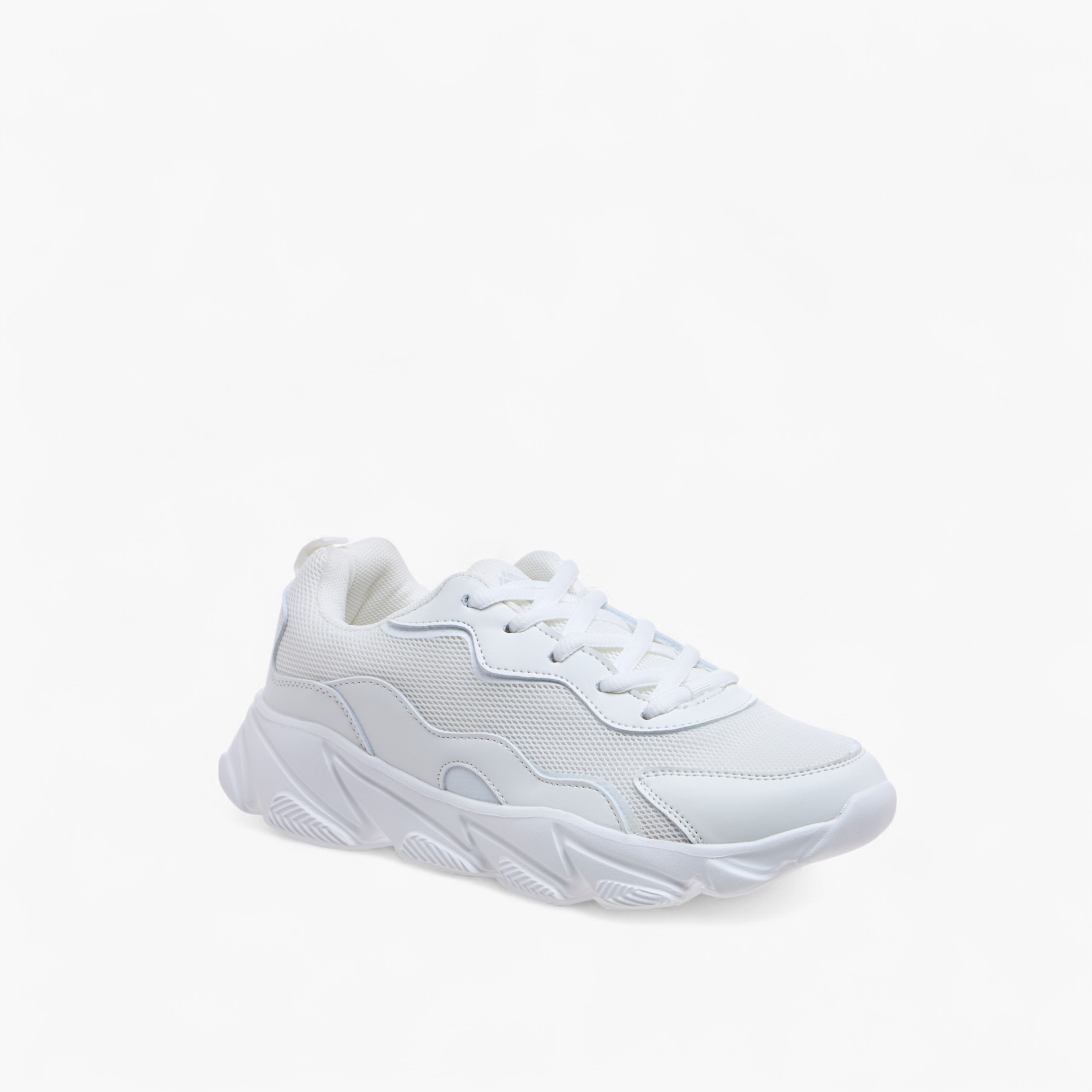 Oaklan by Shoexpress Panelled Lace-Up Sports Shoes-sports-women-shoes-image-2