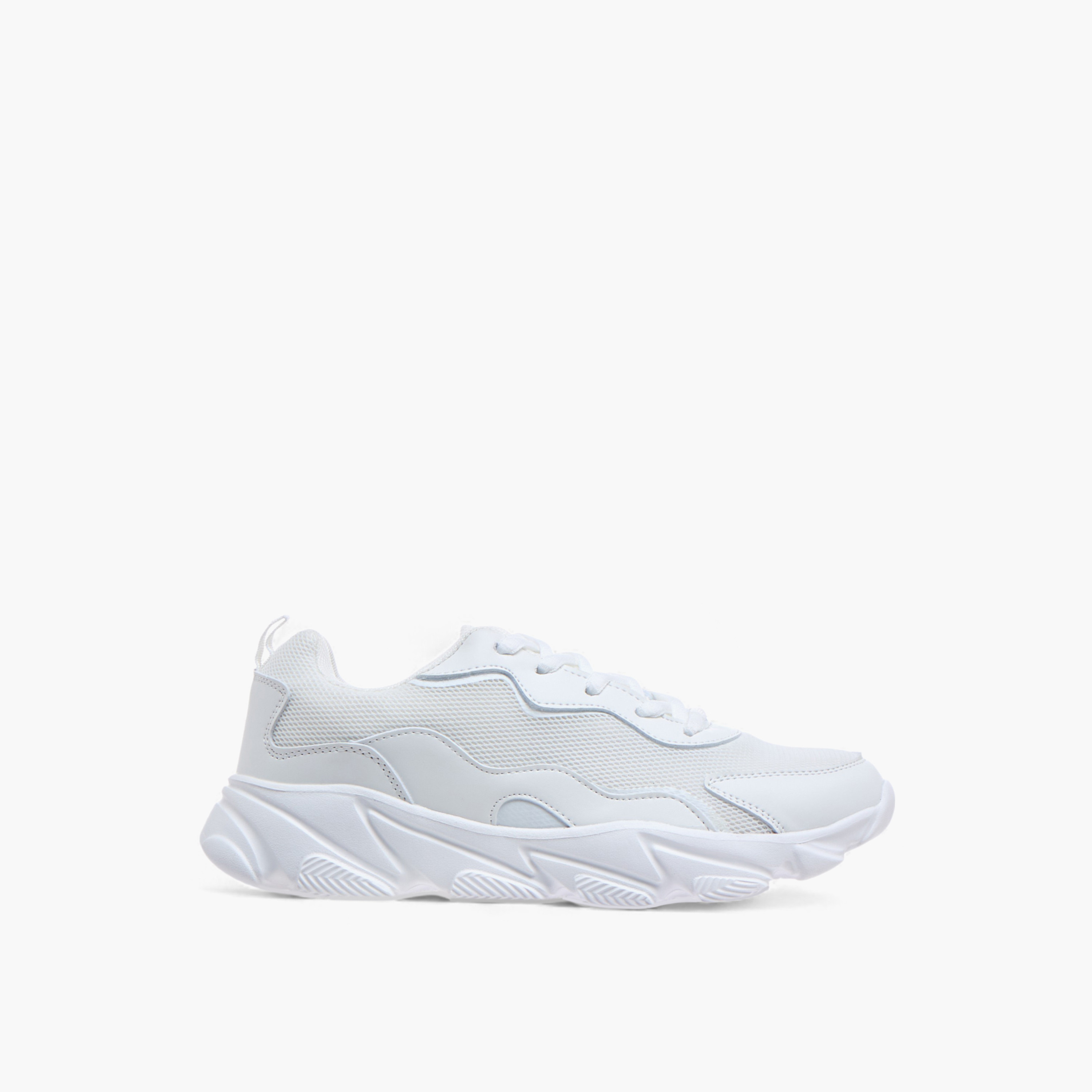 Oaklan by Shoexpress Panelled Lace-Up Sports Shoes-sports-women-shoes-image-3