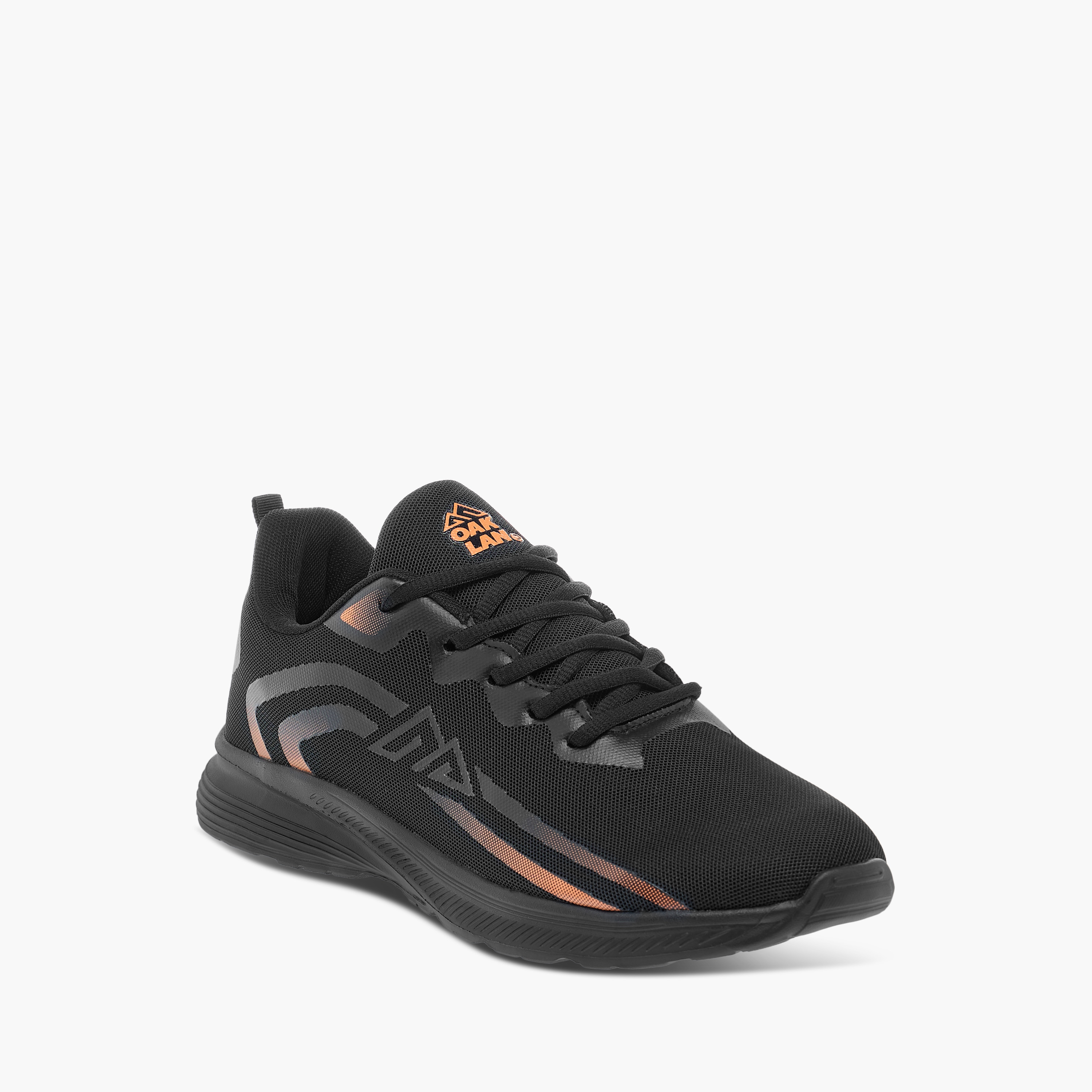 حذاء رياضي برباط إغلاق وتفاصيل الشعار من أوكلان من شو إكسبرس-sports-men-shoes-image-2
