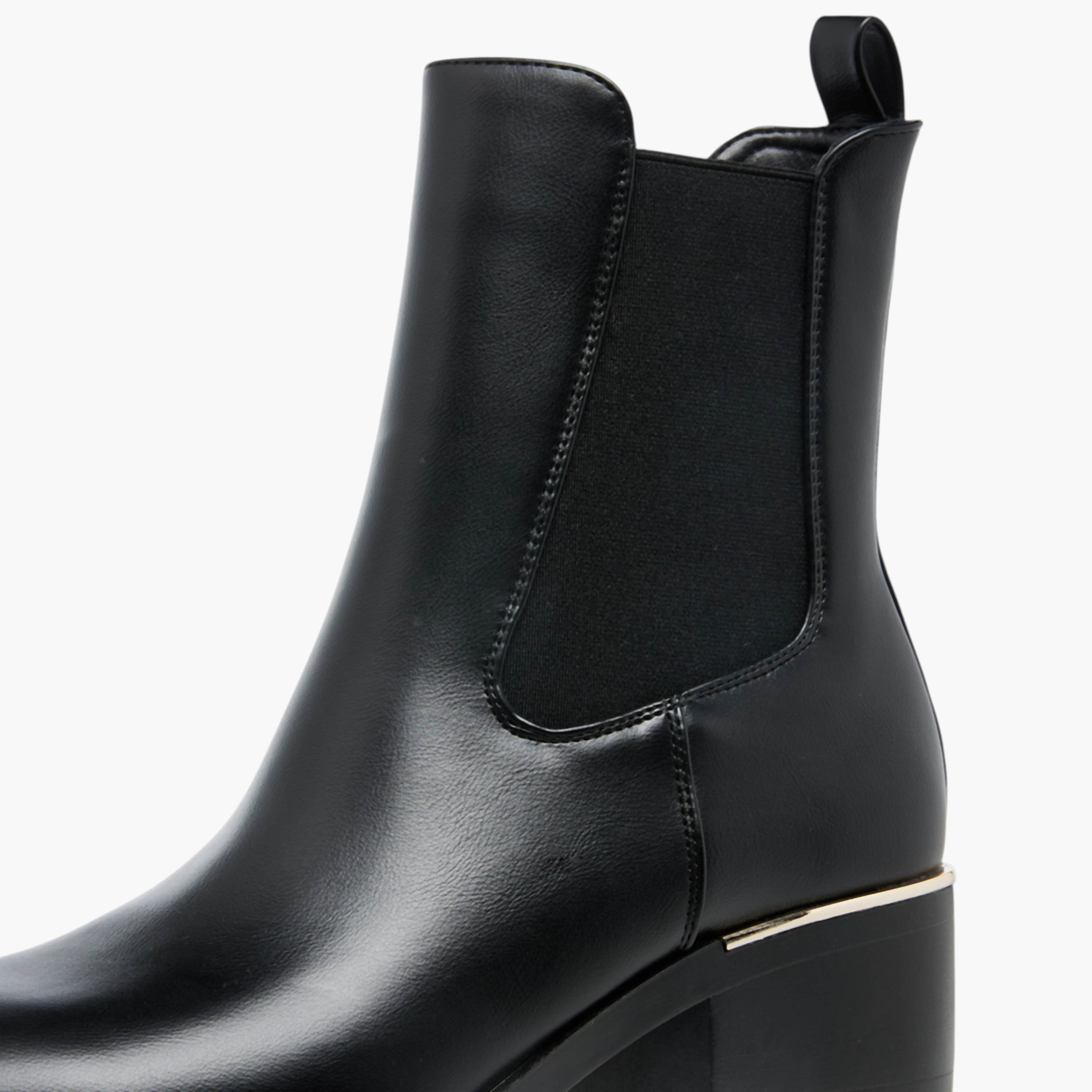 Flora Bella Solid Ankle Boots with Zip Closure-women-shoes-boots-image-5