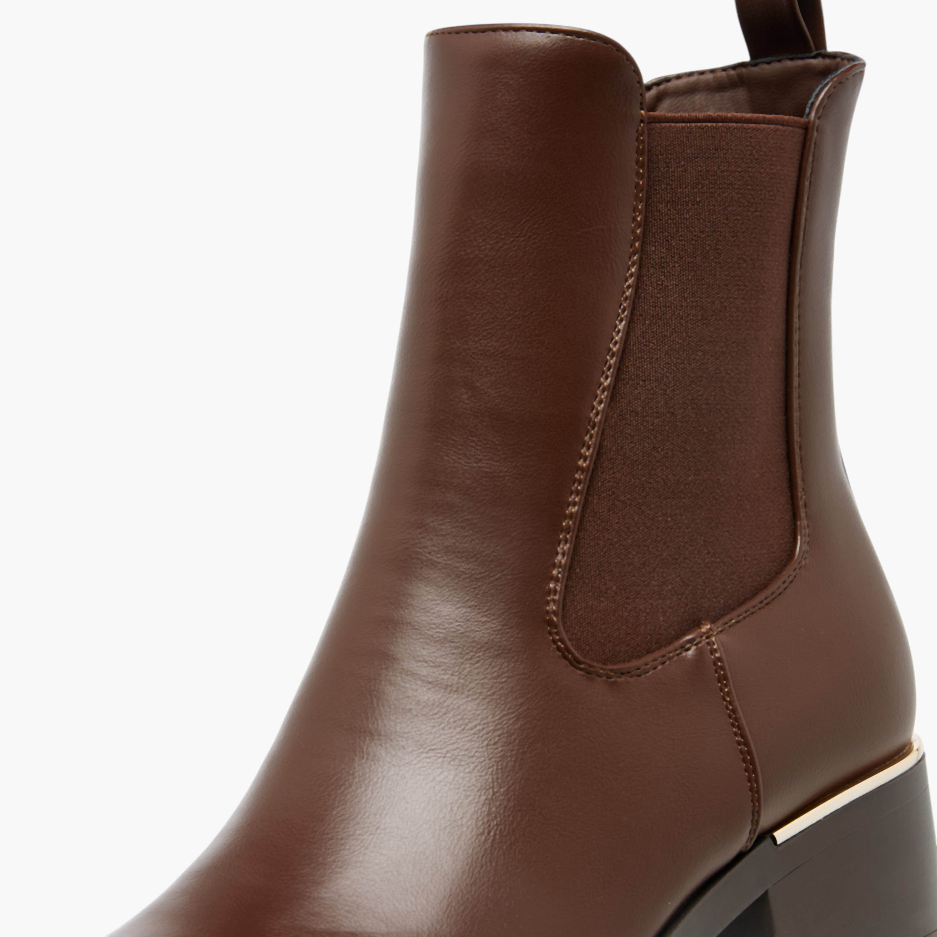 Flora Bella Solid Ankle Boots with Zip Closure-women-shoes-boots-image-4