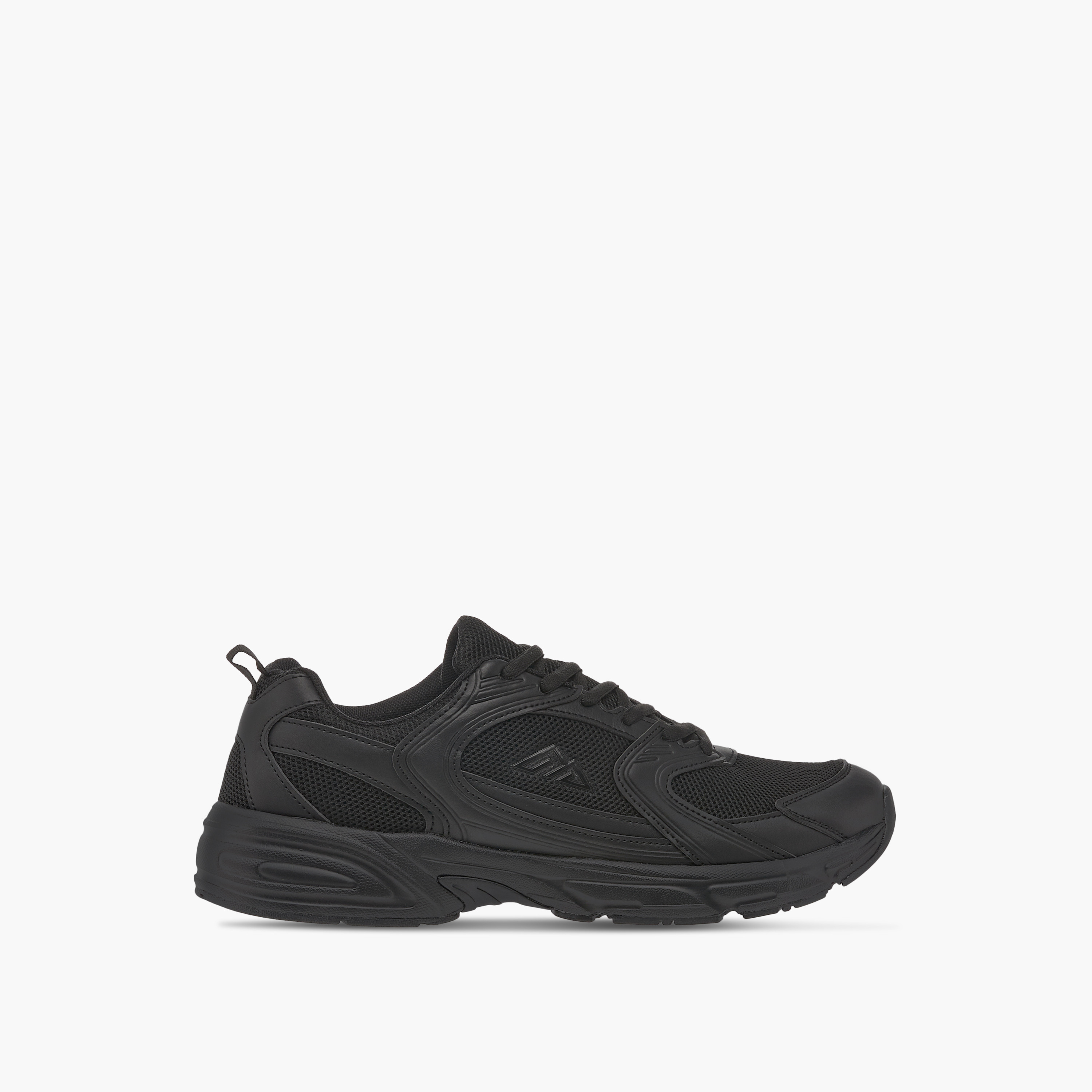 Oaklan by Shoexpress Mesh Panelled Sports Shoes with Lace-Up Closure-sports-men-shoes-image-3