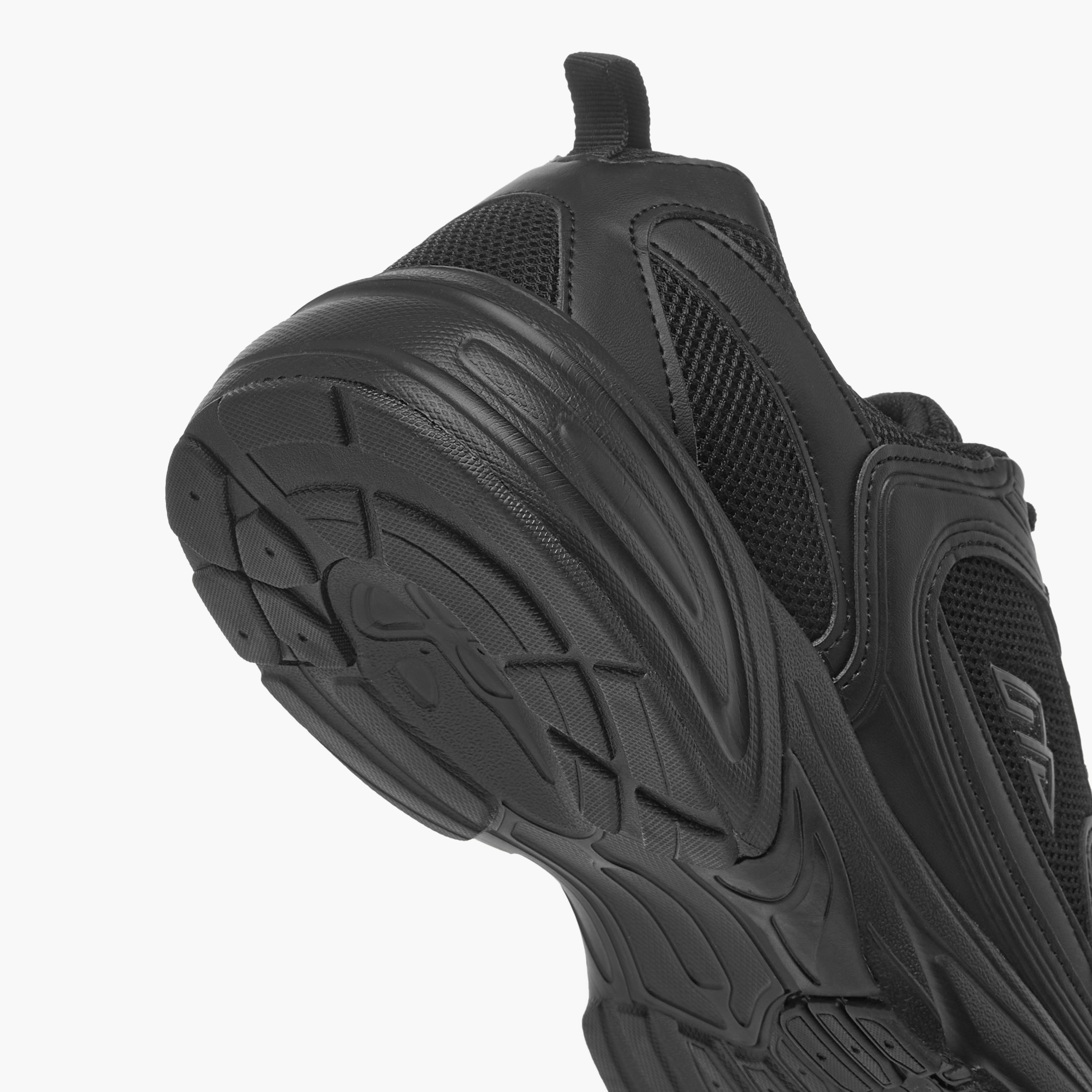 Oaklan by Shoexpress Mesh Panelled Sports Shoes with Lace-Up Closure-sports-men-shoes-image-5