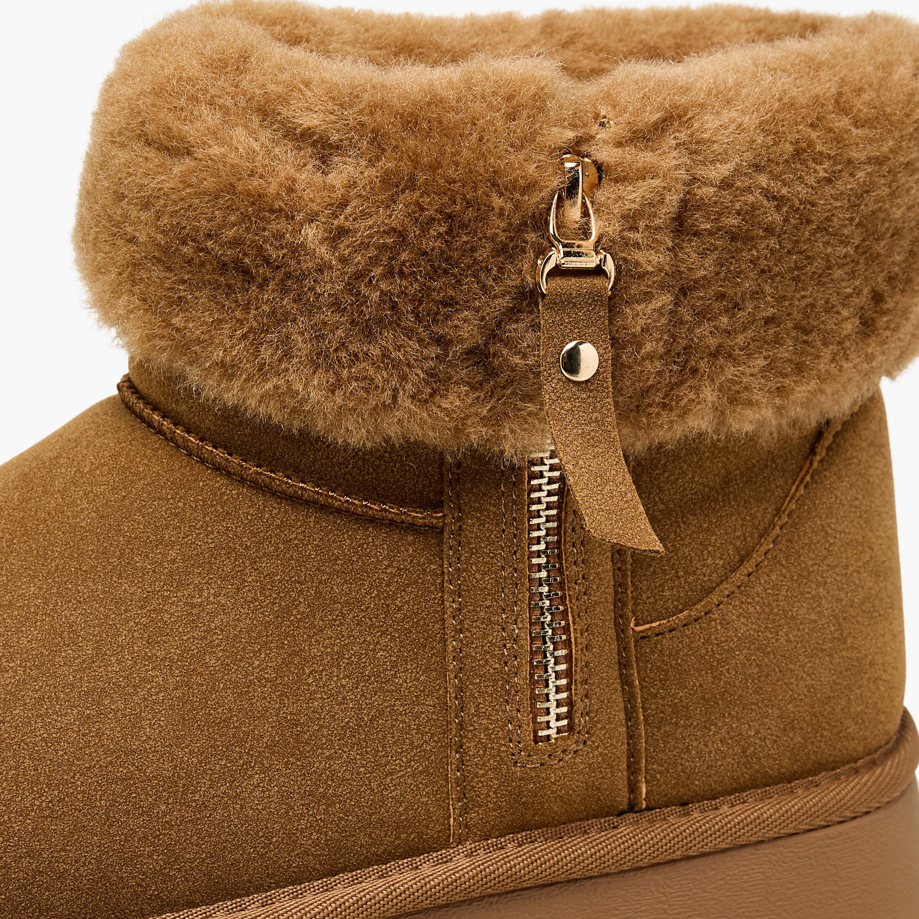 Flora Bella Women Faux Fur Lined Ankle Boots-women-shoes-boots-image-5