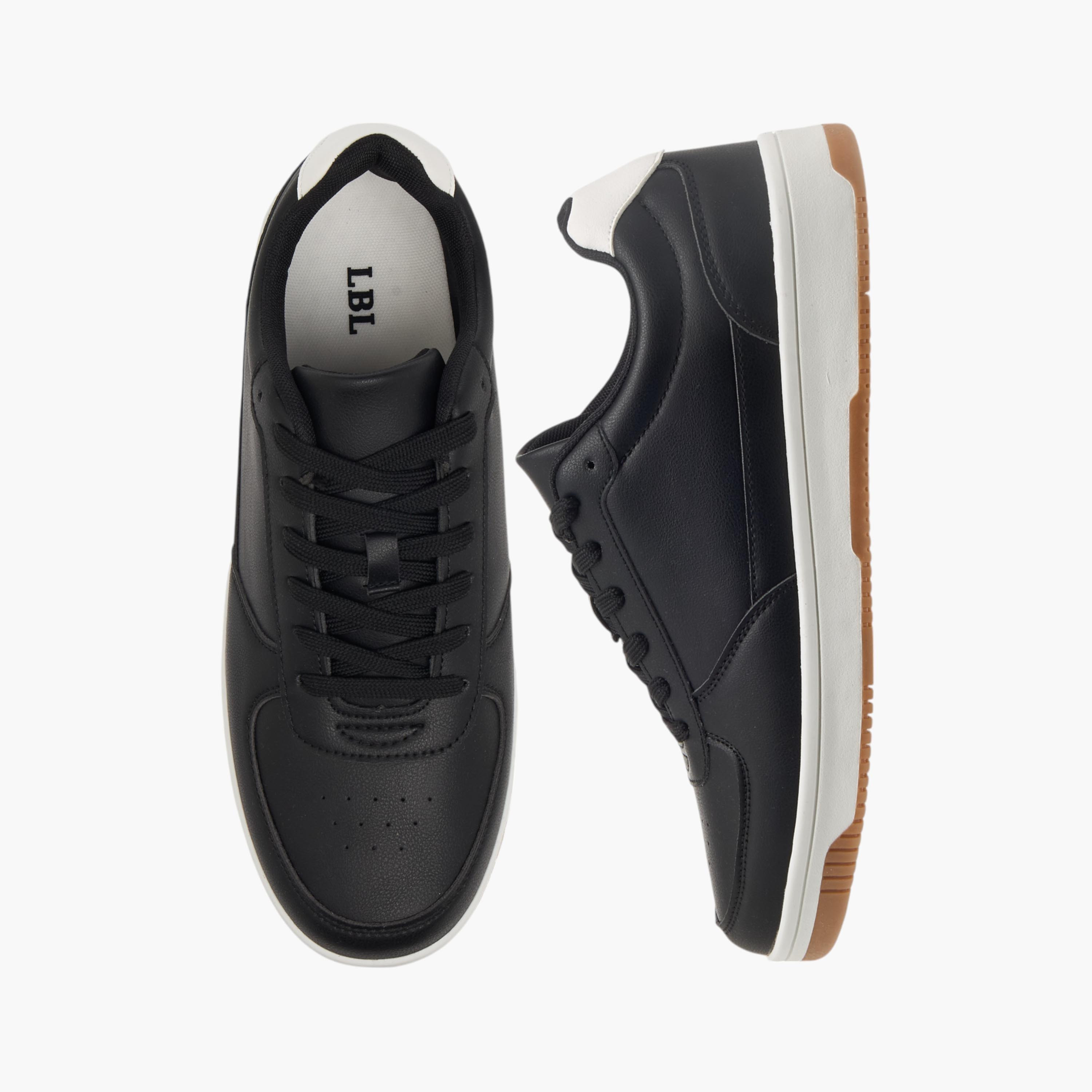 حذاء سنيكرز بِألواح ورباط إغلاق من إل بي إل من شو إكسبرس-men-shoes-sneakers-image-1