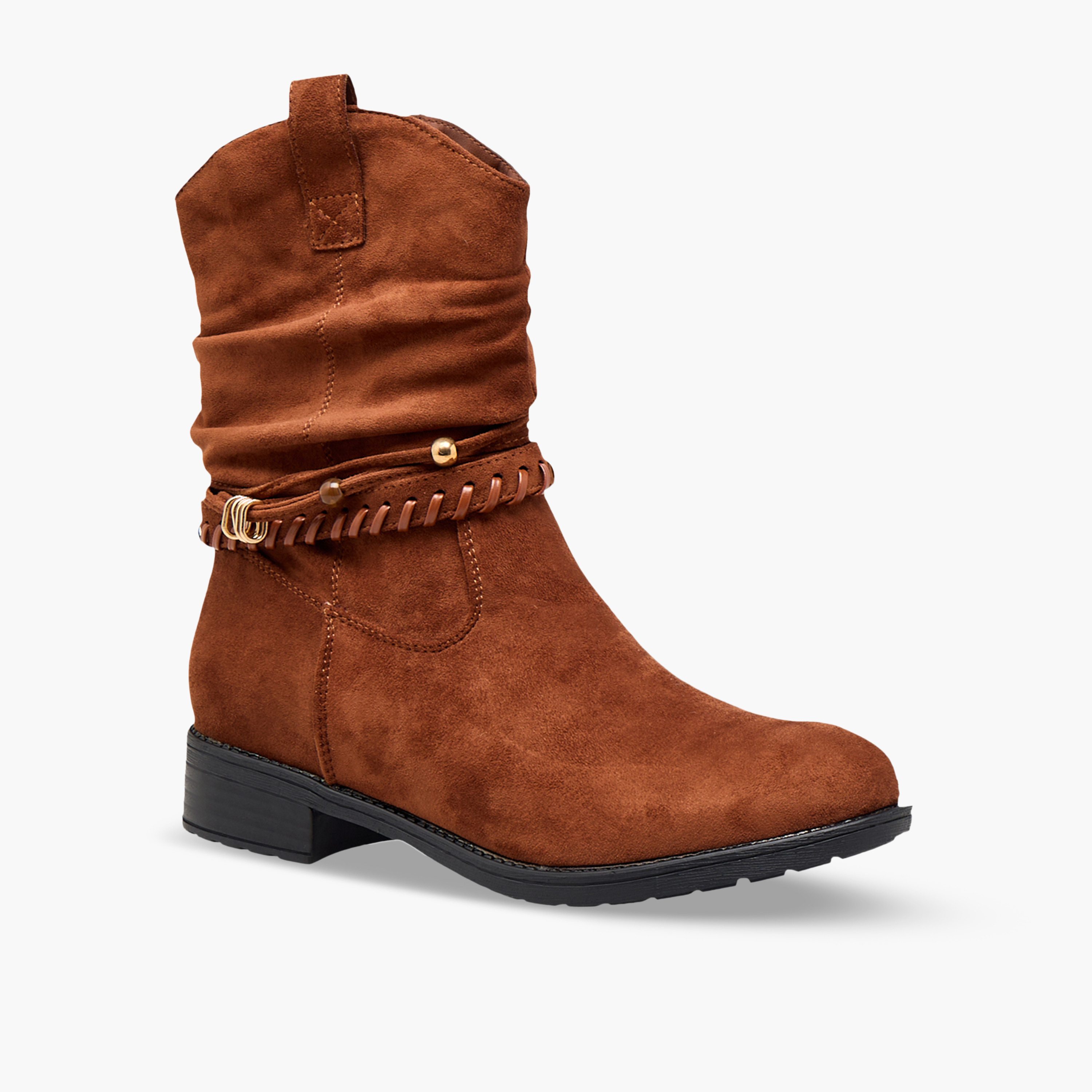حذاء بوت بطول الكاحل للنساء من فلورا بيلا-women-shoes-boots-image-2