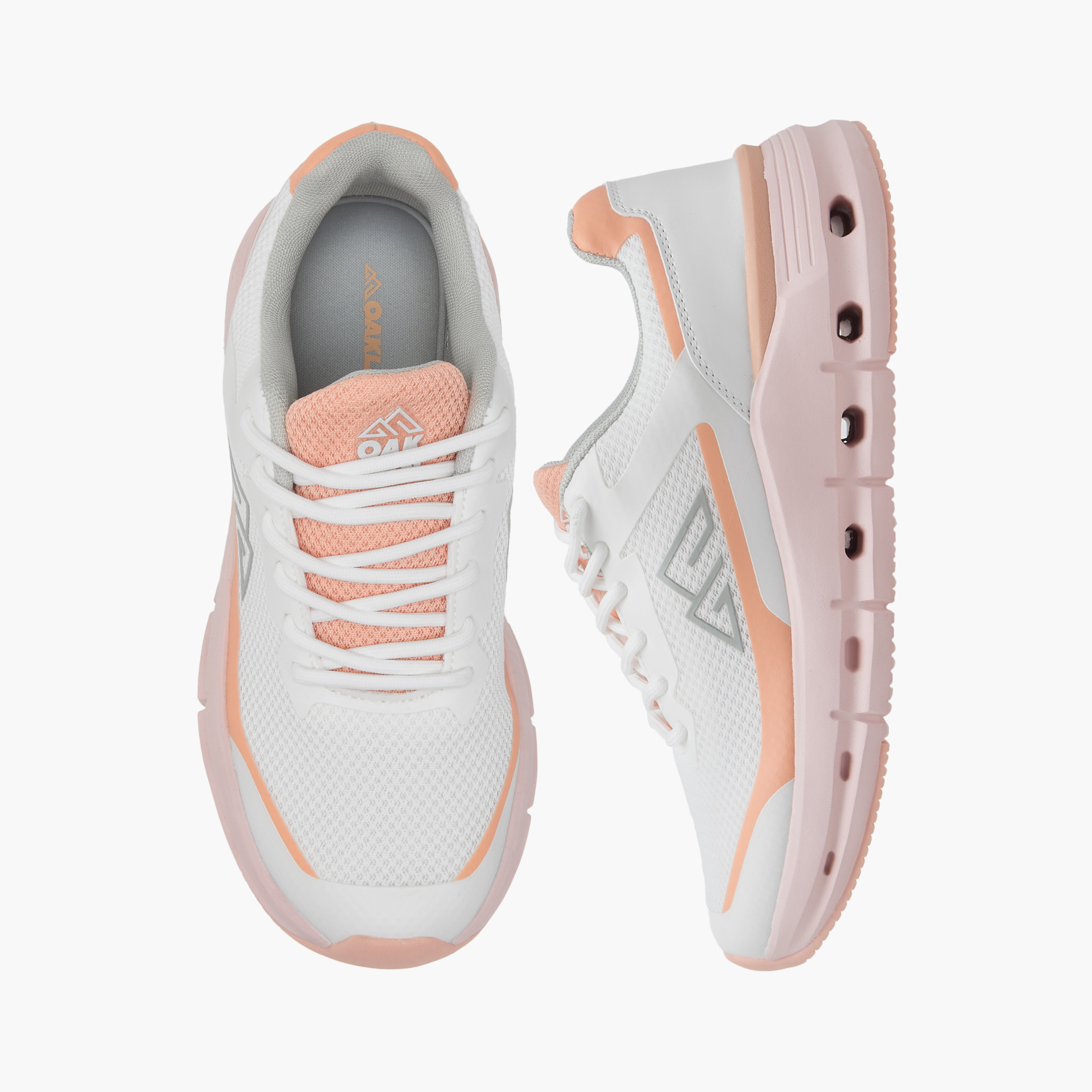 Oaklan by Shoexpress Panelled Sports Shoes with Lace-Up Closure-women-shoes-sneakers-image-1