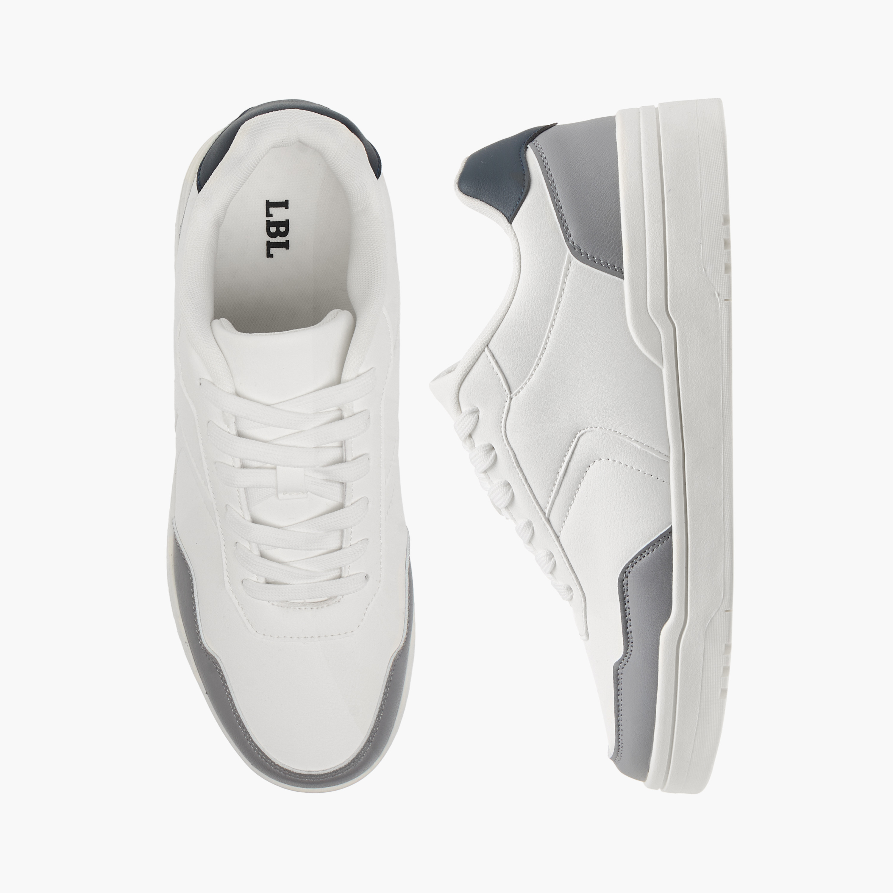 LBL by Shoexpress Panelled Sneakers with Lace-Up Closure-men-shoes-sneakers-image-1