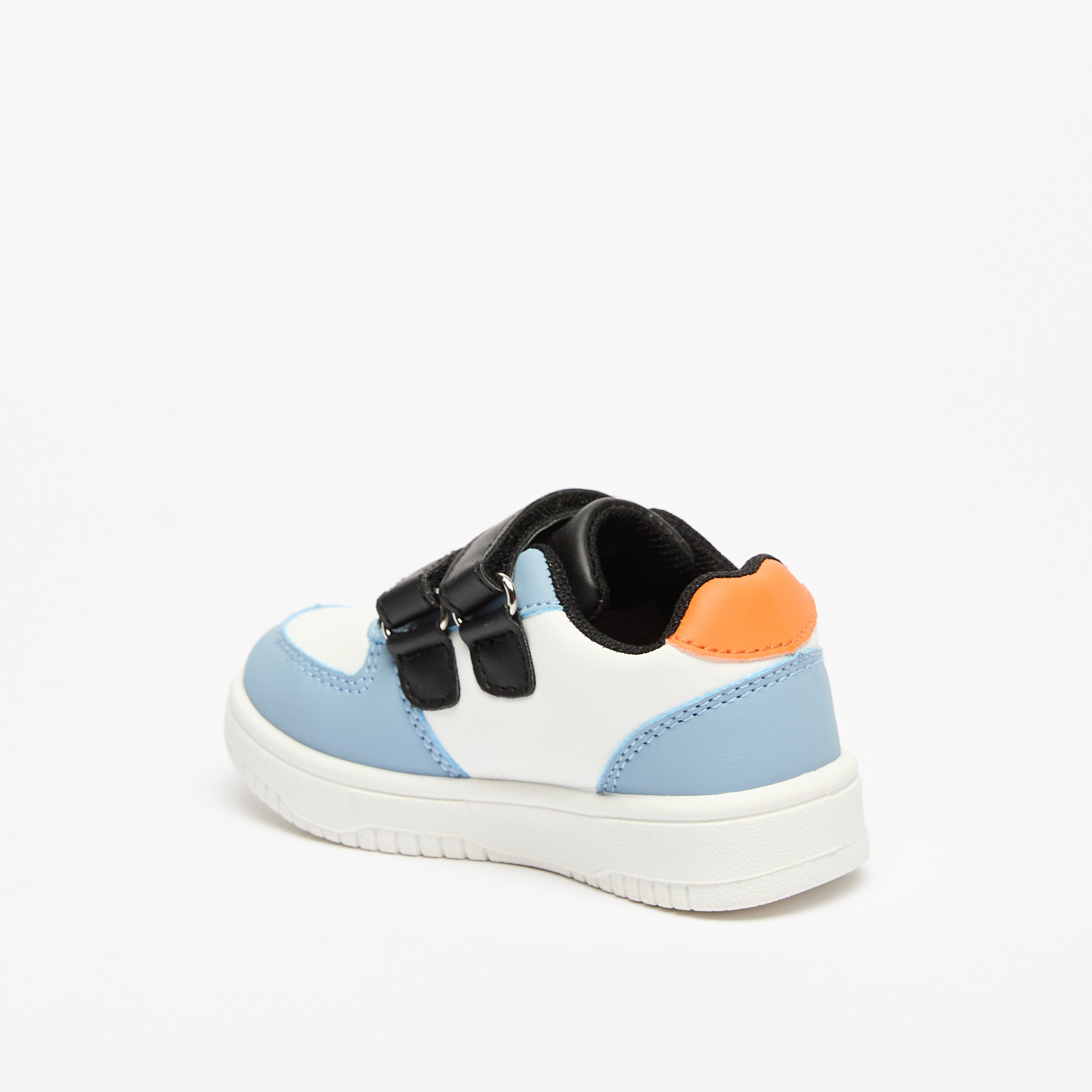 LBL by Shoexpress Panelled Sneakers with Hook and Loop Closure-boys-shoes-schoolshoes-image-2