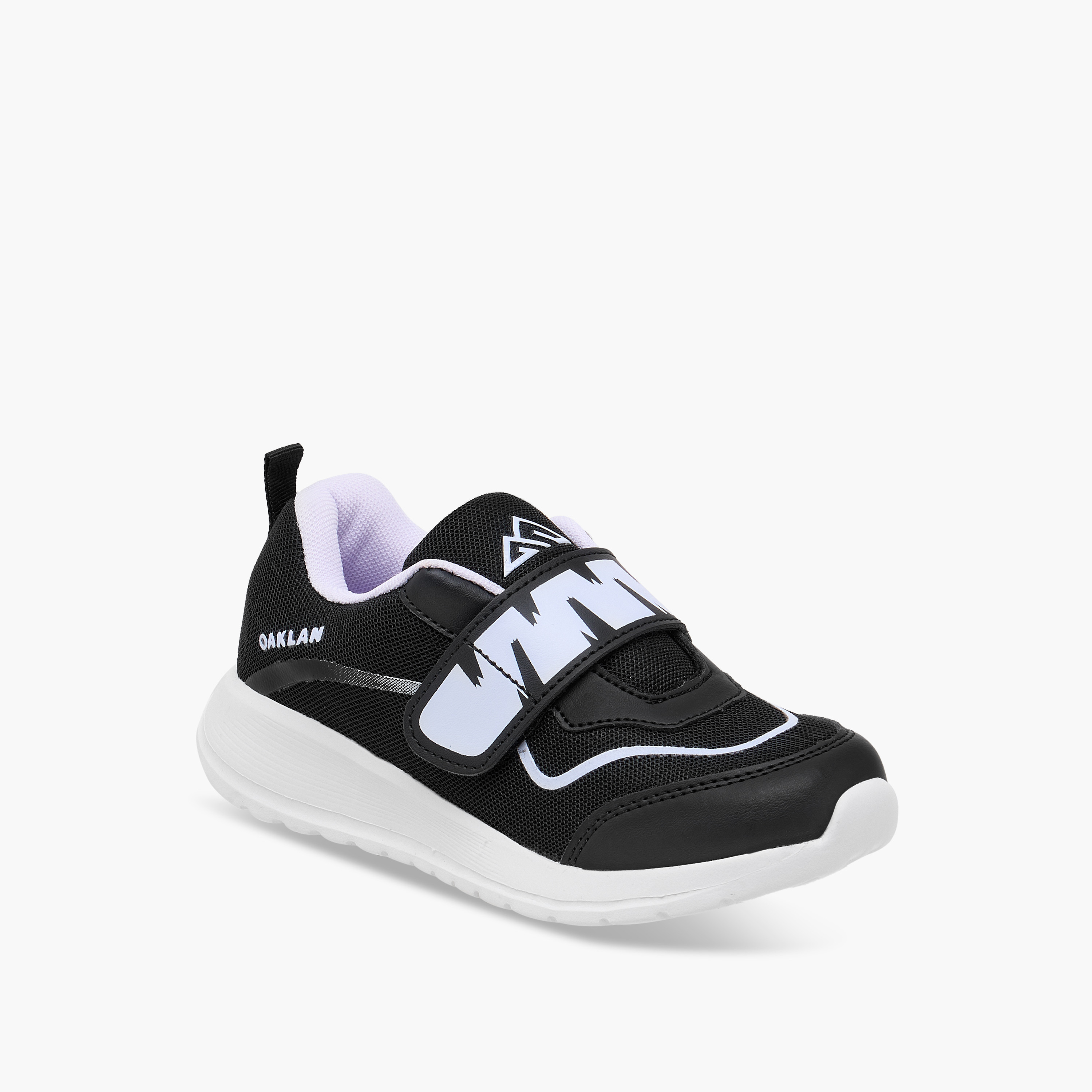 Oaklan by Shoexpress Logo Detail Sports Shoes with Hook and Loop Closure-girls-shoes-sneakers-image-2