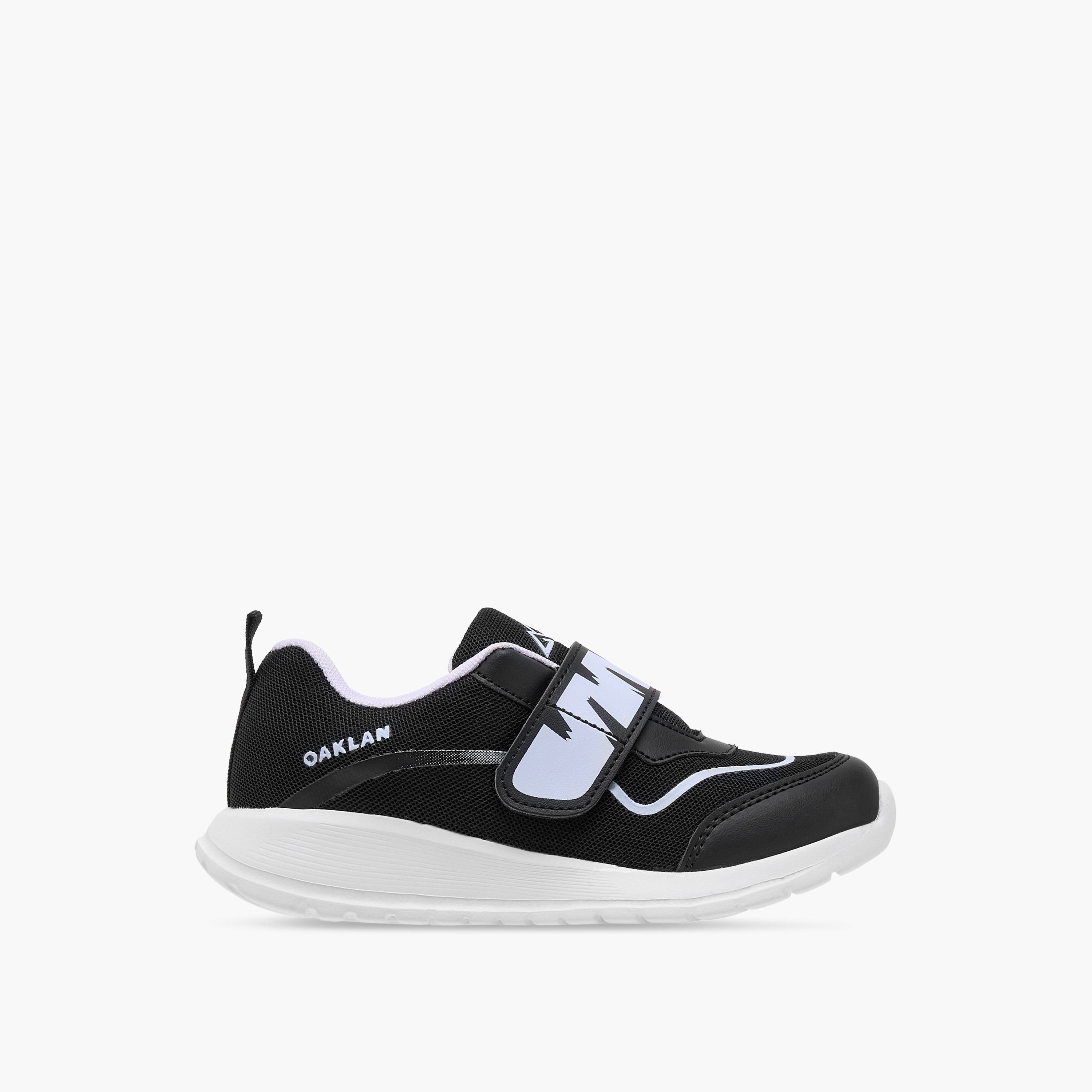 Oaklan by Shoexpress Logo Detail Sports Shoes with Hook and Loop Closure-girls-shoes-sneakers-image-3