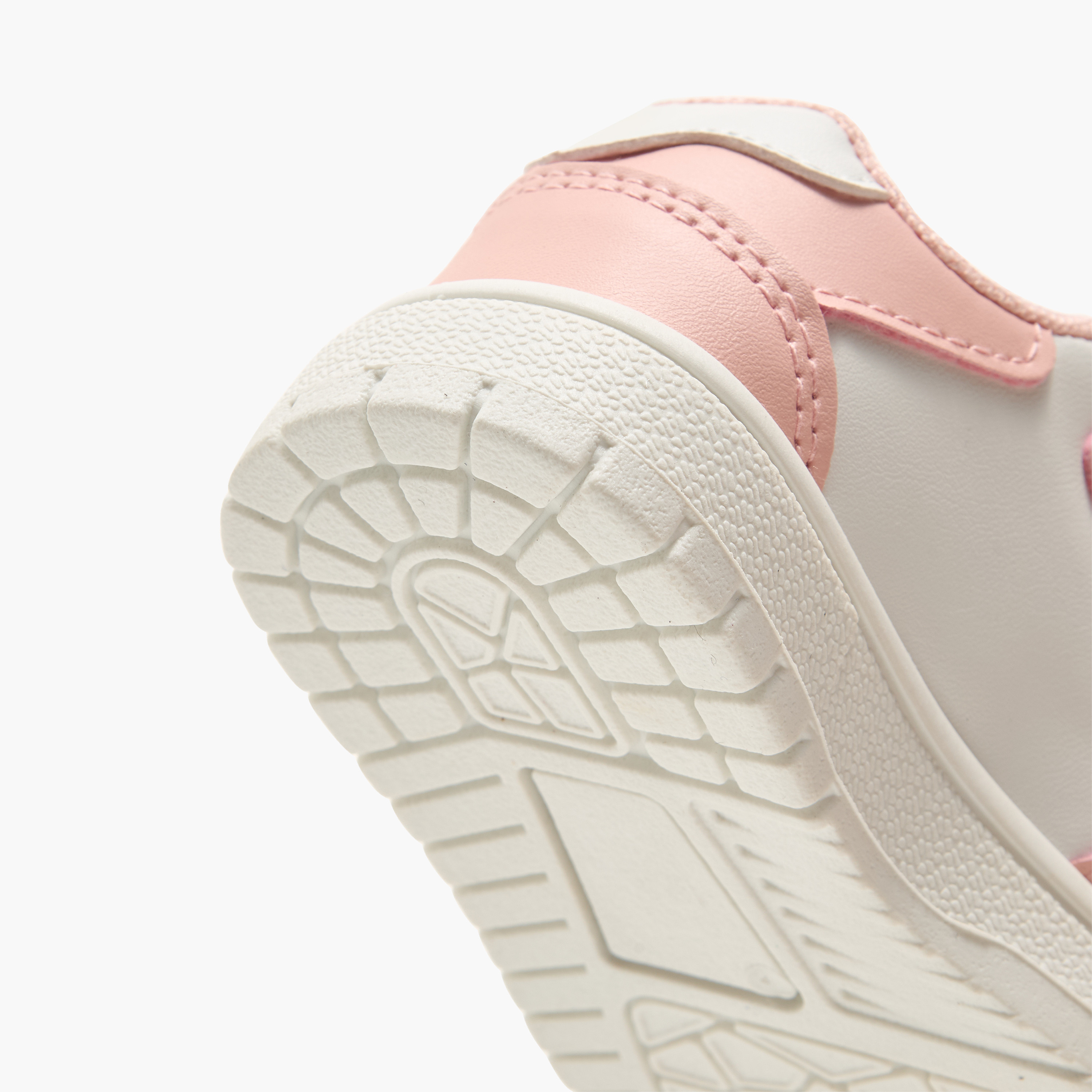 Flora Bella Panelled Sneakers with Hook and Loop Closure-girls-shoes-sneakers-image-5