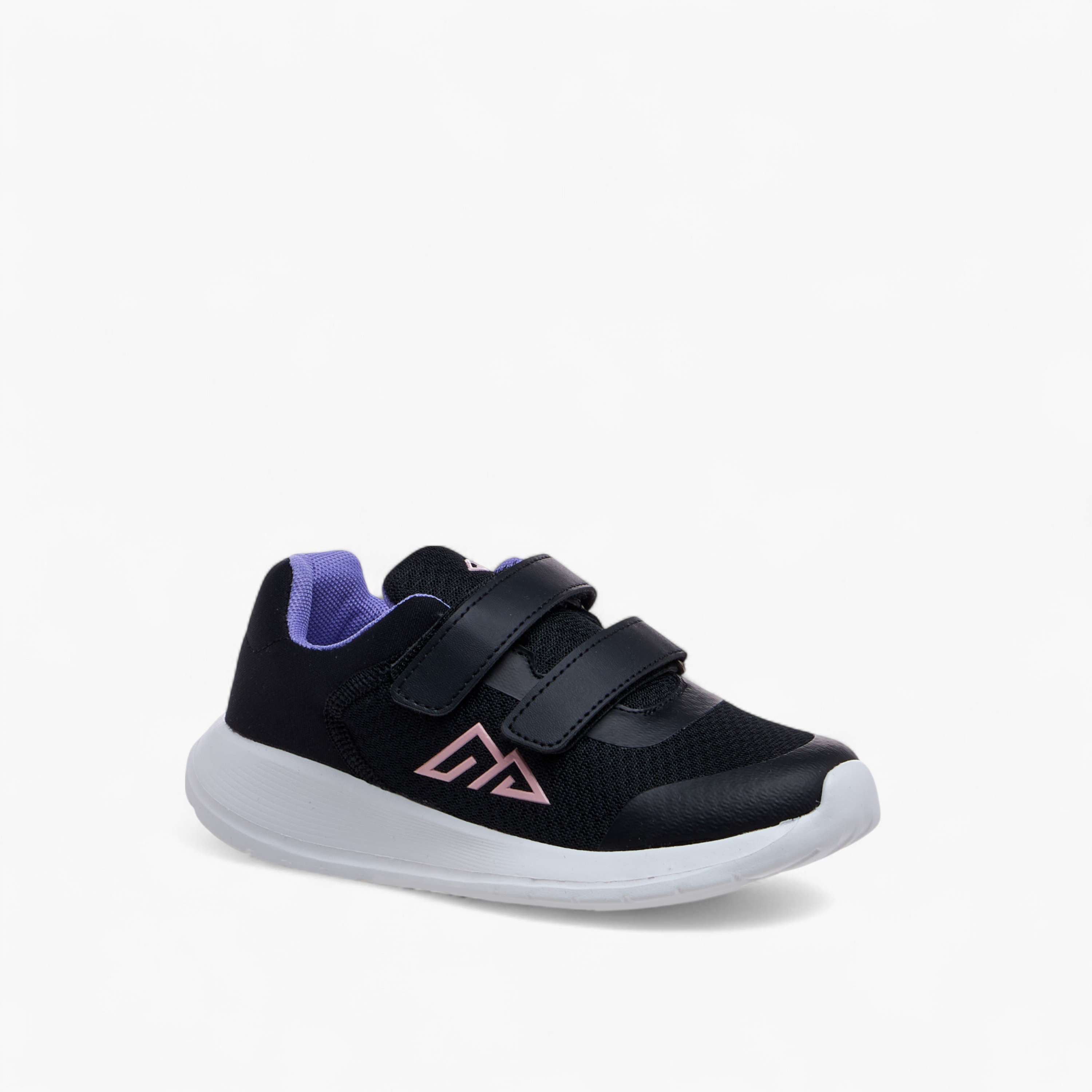 Oaklan by Shoexpress Logo Print Sports Shoes with Hook and Loop Closure-girls-shoes-sneakers-image-2