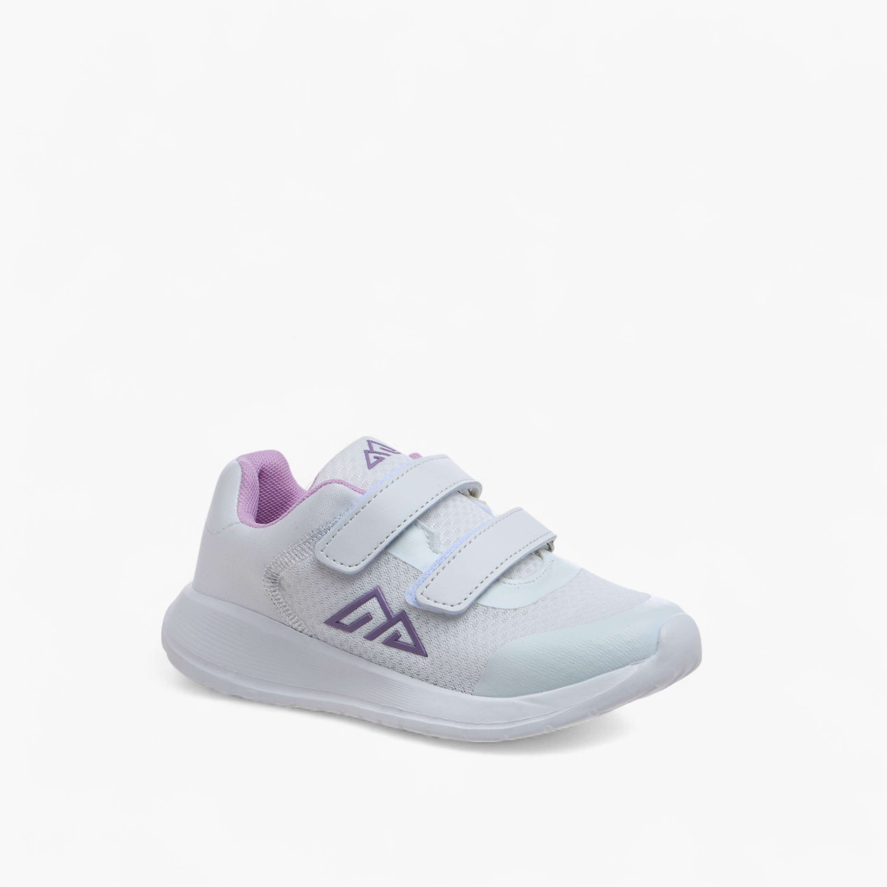 Oaklan by Shoexpress Logo Print Sports Shoes with Hook and Loop Closure-girls-shoes-sneakers-image-2