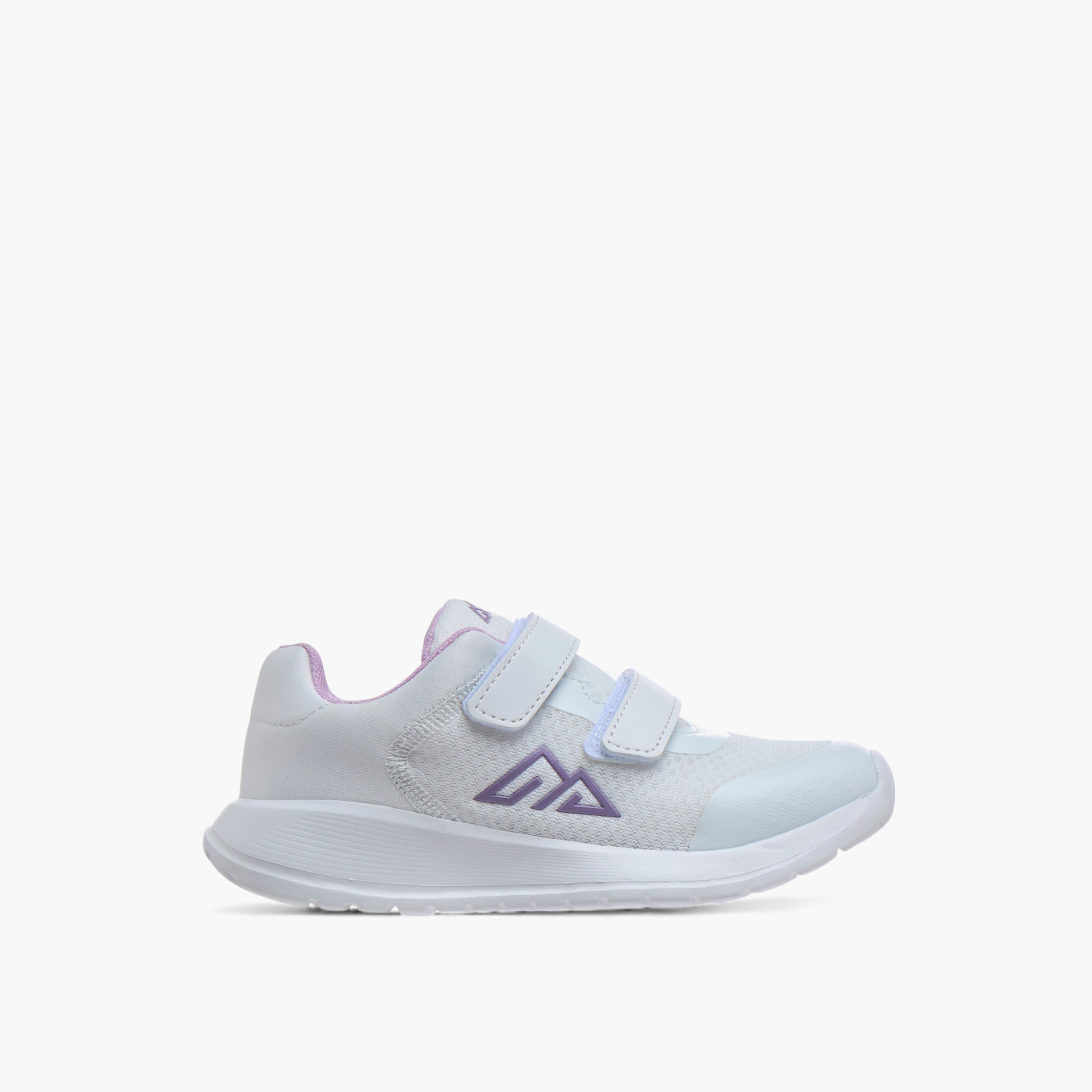Oaklan by Shoexpress Logo Print Sports Shoes with Hook and Loop Closure-girls-shoes-sneakers-image-3