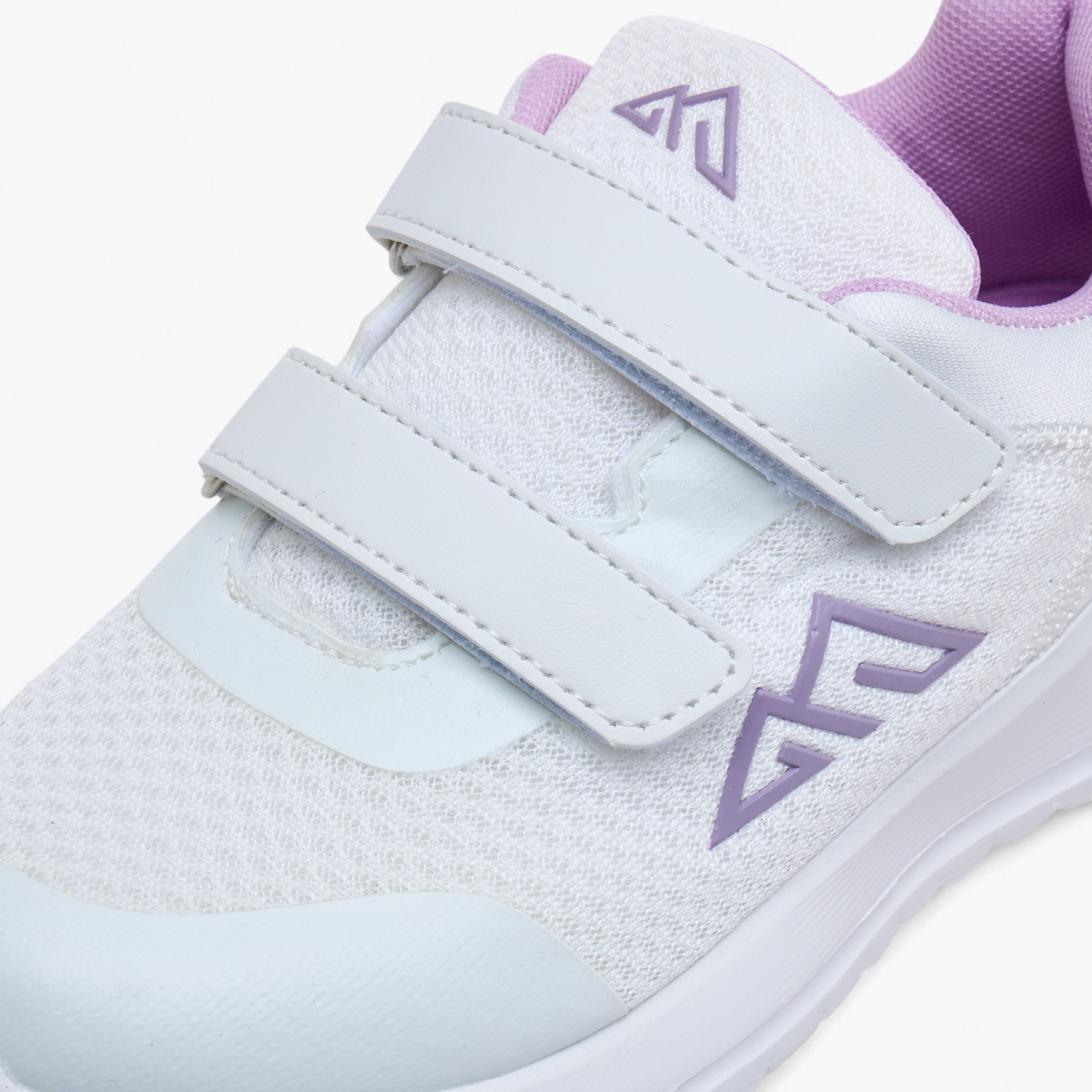 Oaklan by Shoexpress Logo Print Sports Shoes with Hook and Loop Closure-girls-shoes-sneakers-image-4