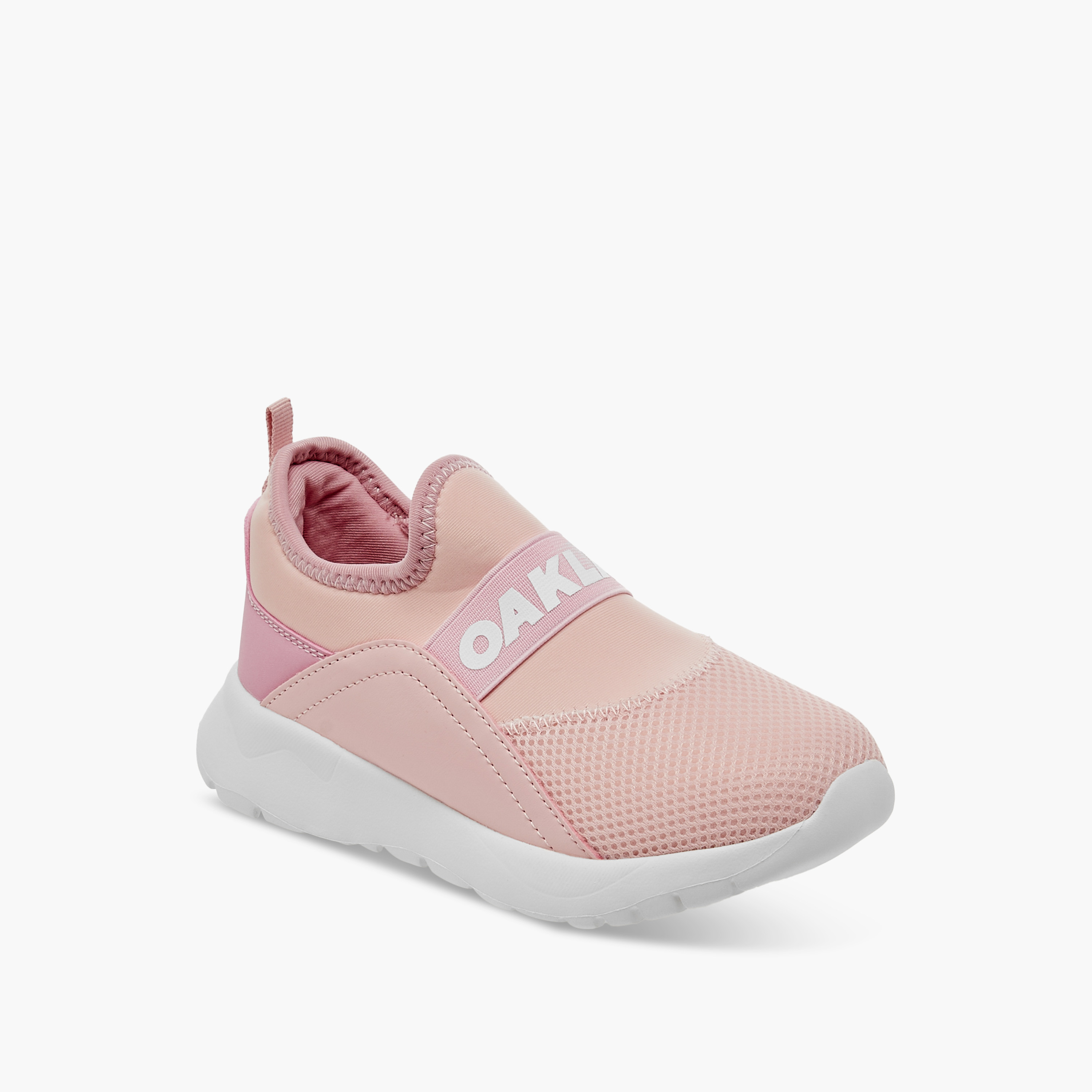 حذاء سنيكرز سهل الارتداء بألسنة سحب وتفاصيل الشعار من أوكلان من شو إكسبرس-girls-shoes-sneakers-image-2