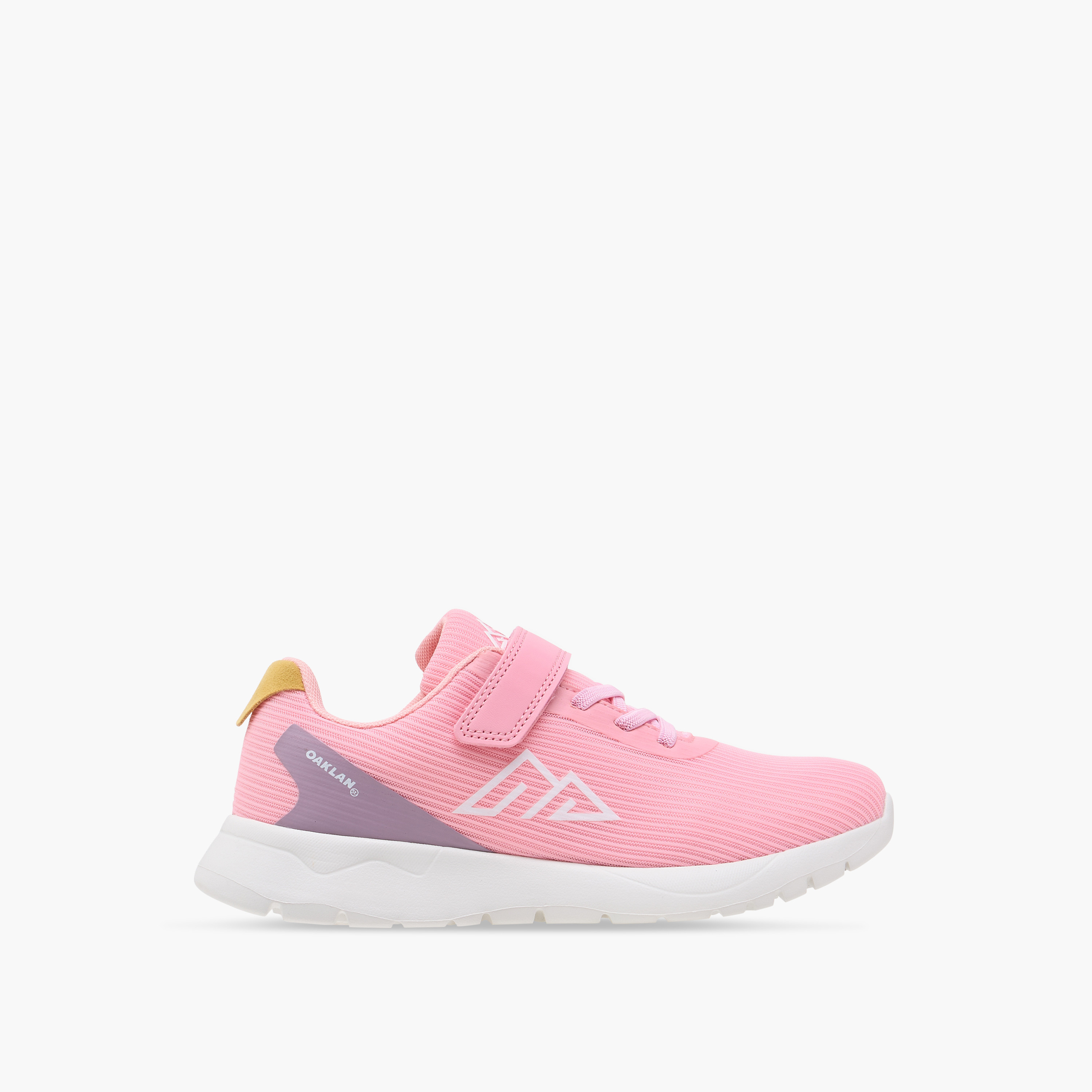 Oaklan by Shoexpress Logo Print Sports Shoes with Hook and Loop Closure-girls-shoes-sneakers-image-3