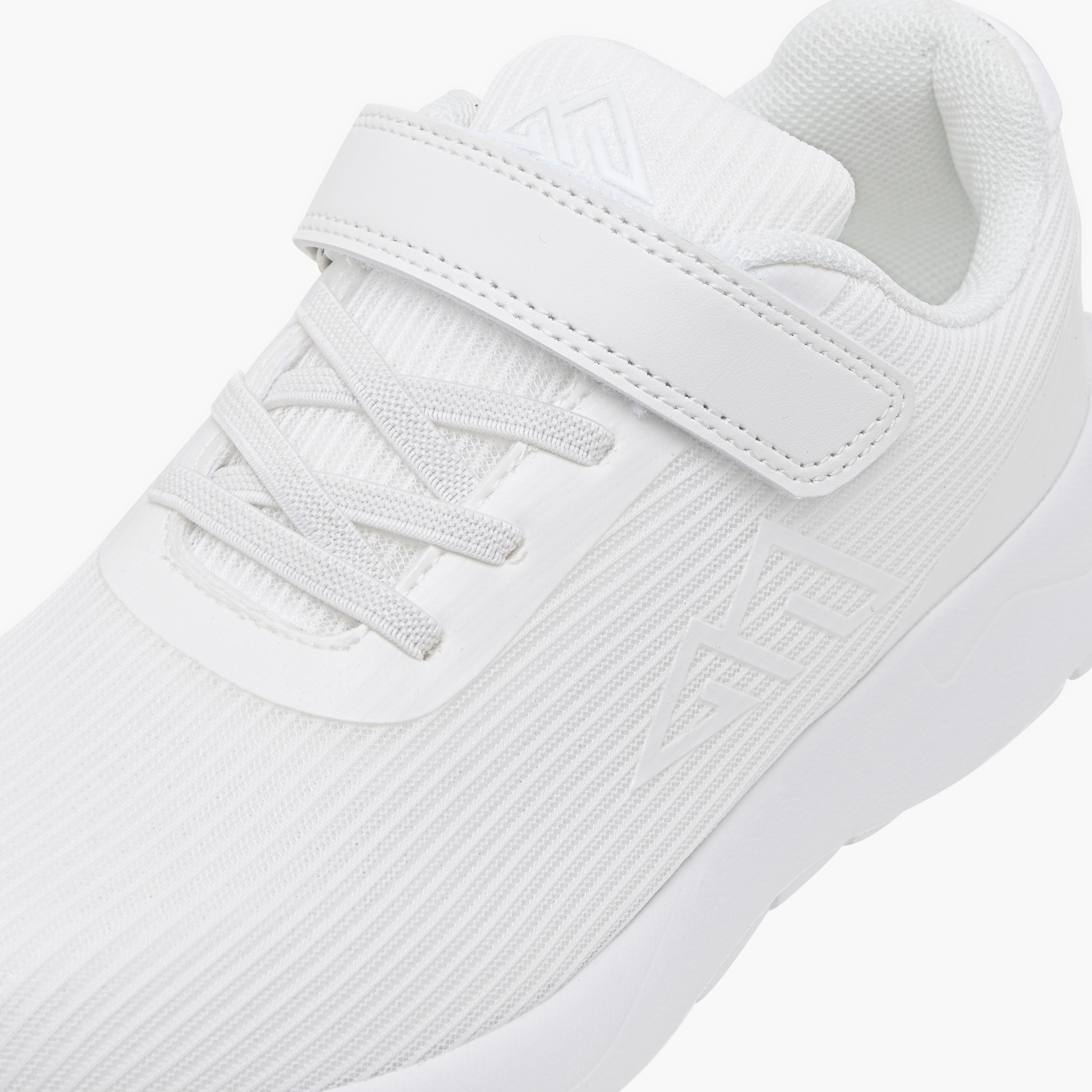 Oaklan by Shoexpress Logo Detail Sports Shoes with Hook and Loop Closure-boys-shoes-schoolshoes-image-4