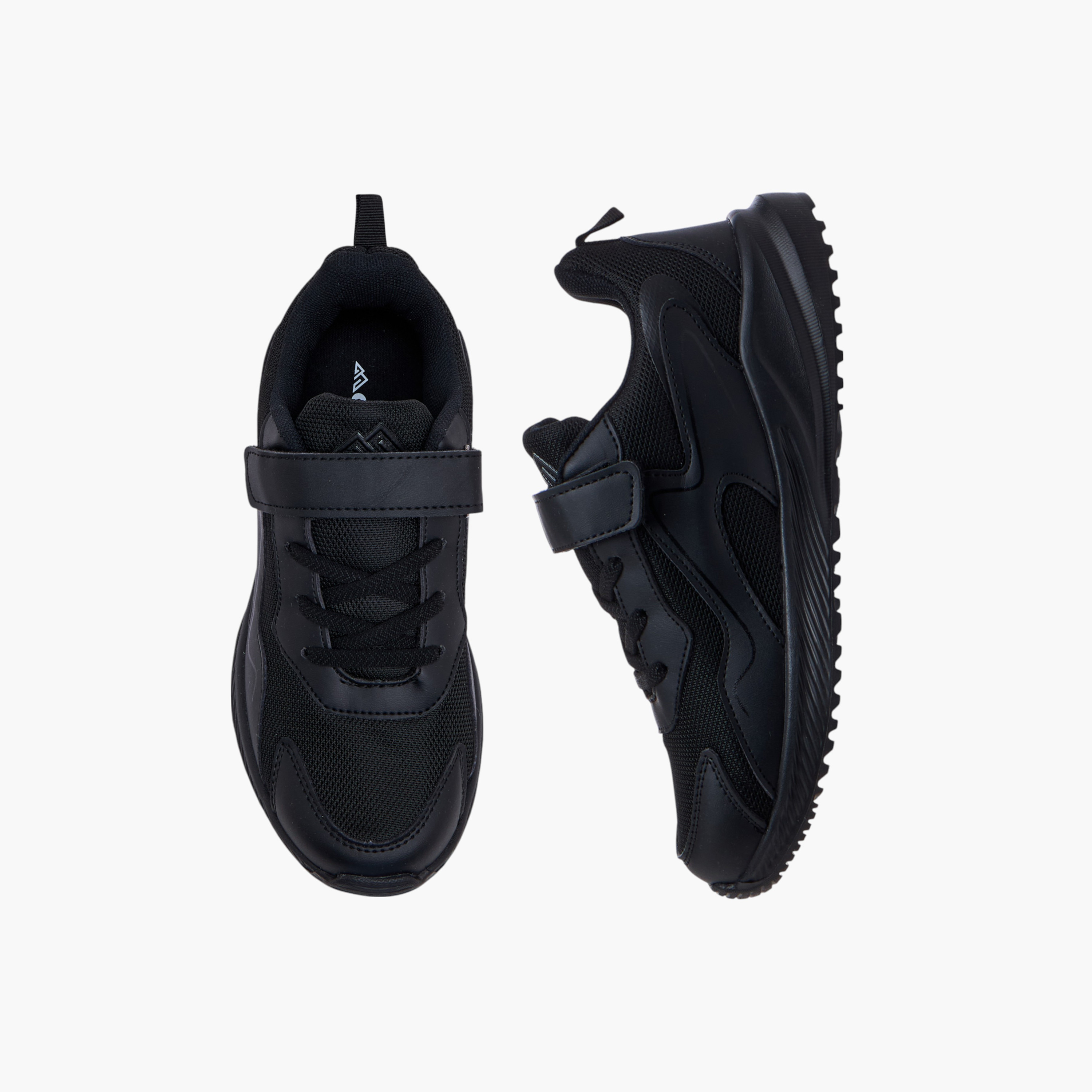 Oaklan by Shoexpress Panelled Sports Shoes with Hook and Loop Closure-girls-shoes-sports-image-1
