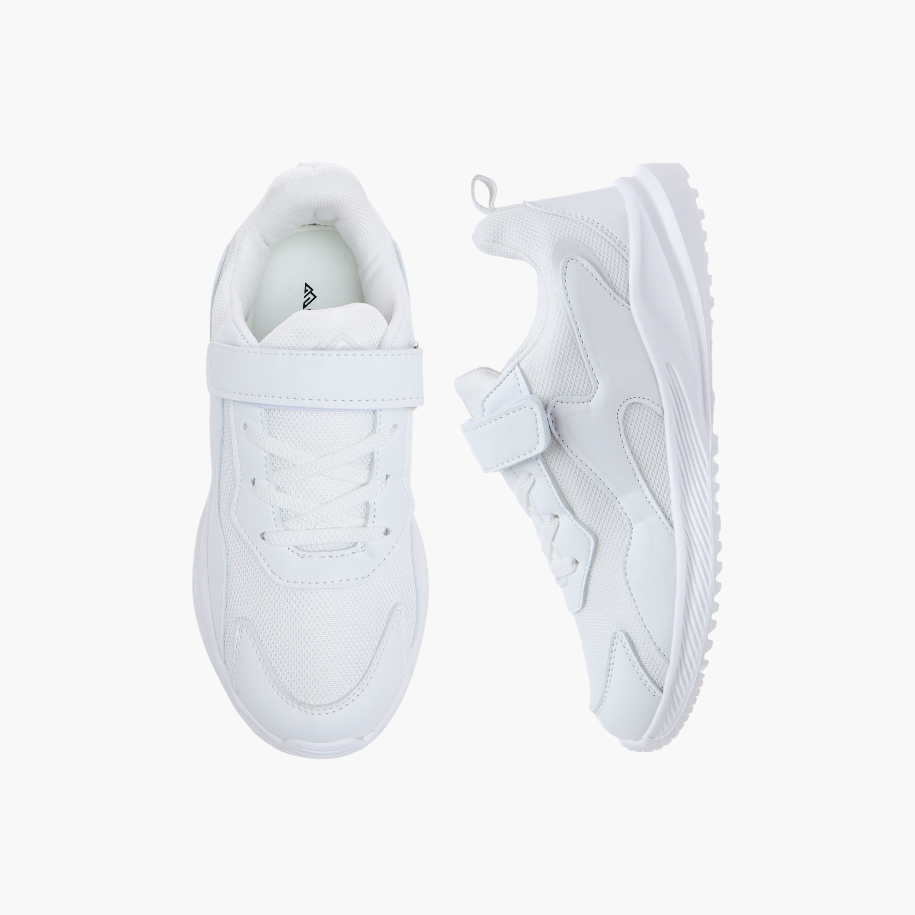 Oaklan by Shoexpress Panelled Sports Shoes with Hook and Loop Closure-girls-shoes-sports-image-1