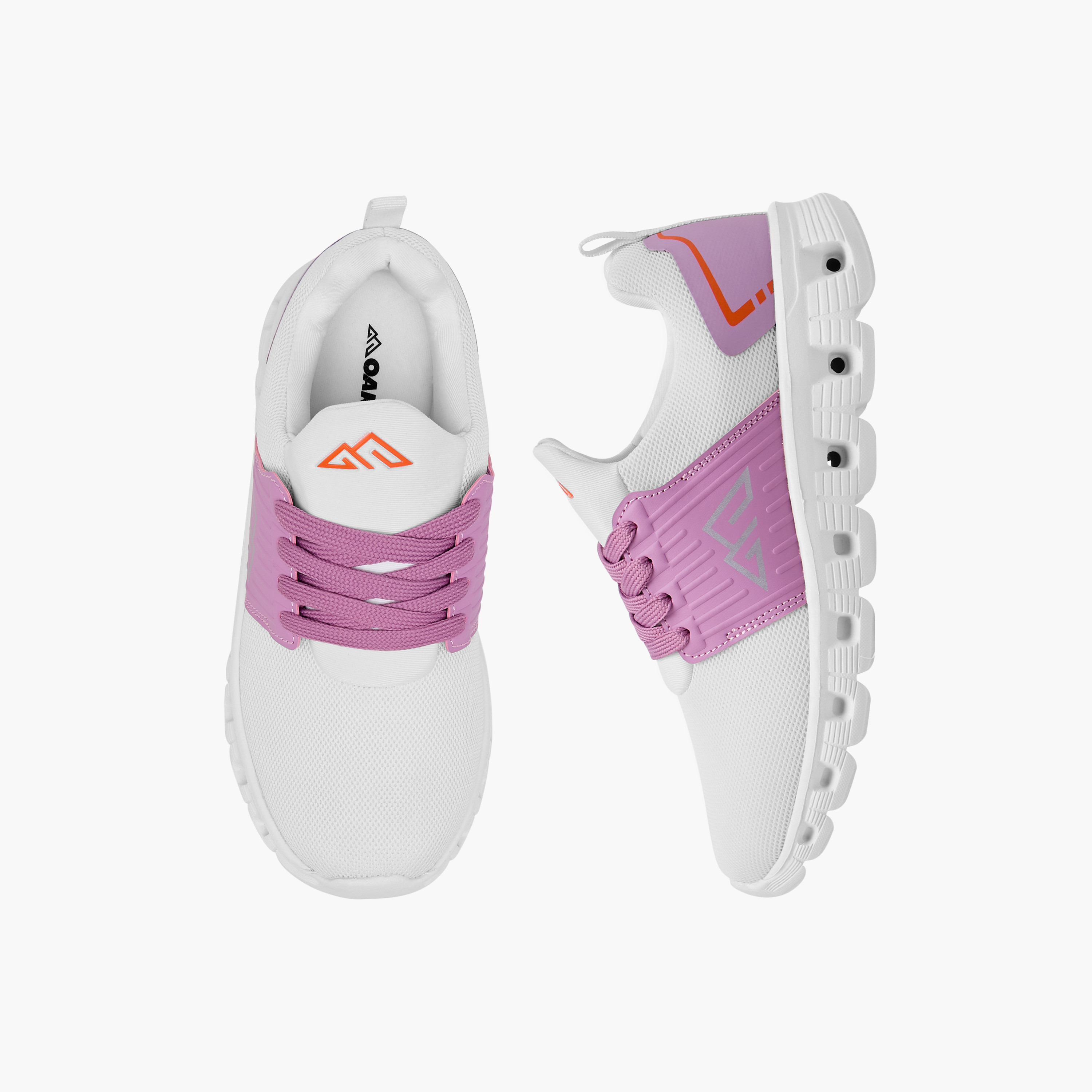 Oaklan by Shoexpress Logo Detail Sports Shoes with Lace-Up Closure-girls-shoes-sneakers-image-1