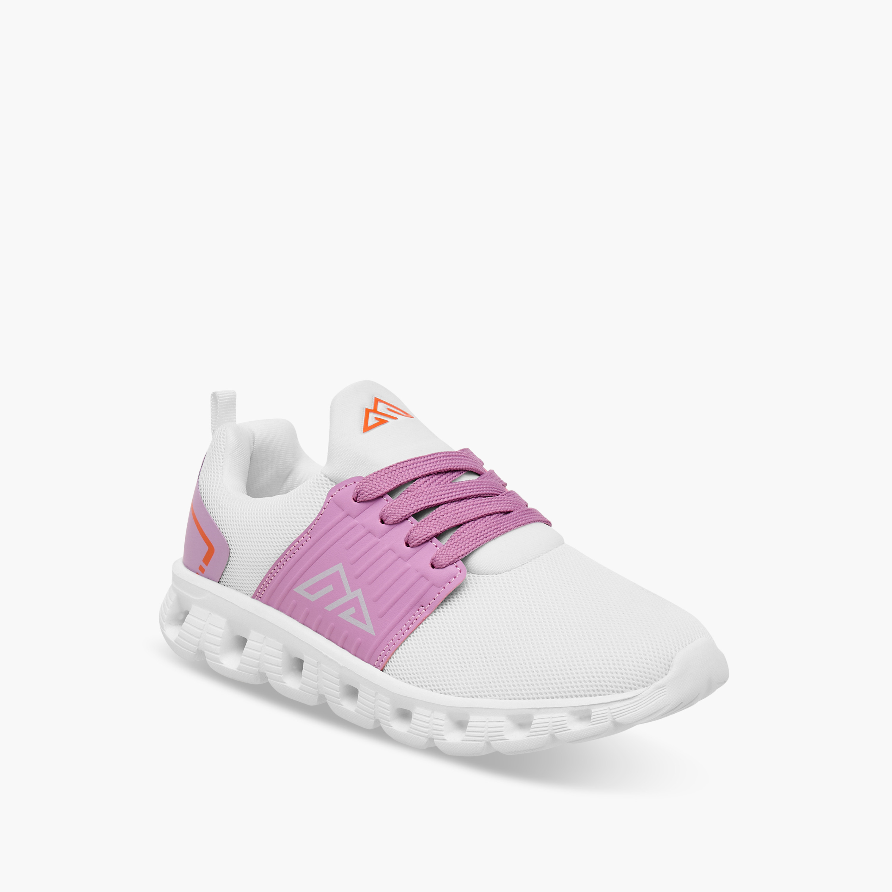 Oaklan by Shoexpress Logo Detail Sports Shoes with Lace-Up Closure-girls-shoes-sneakers-image-2