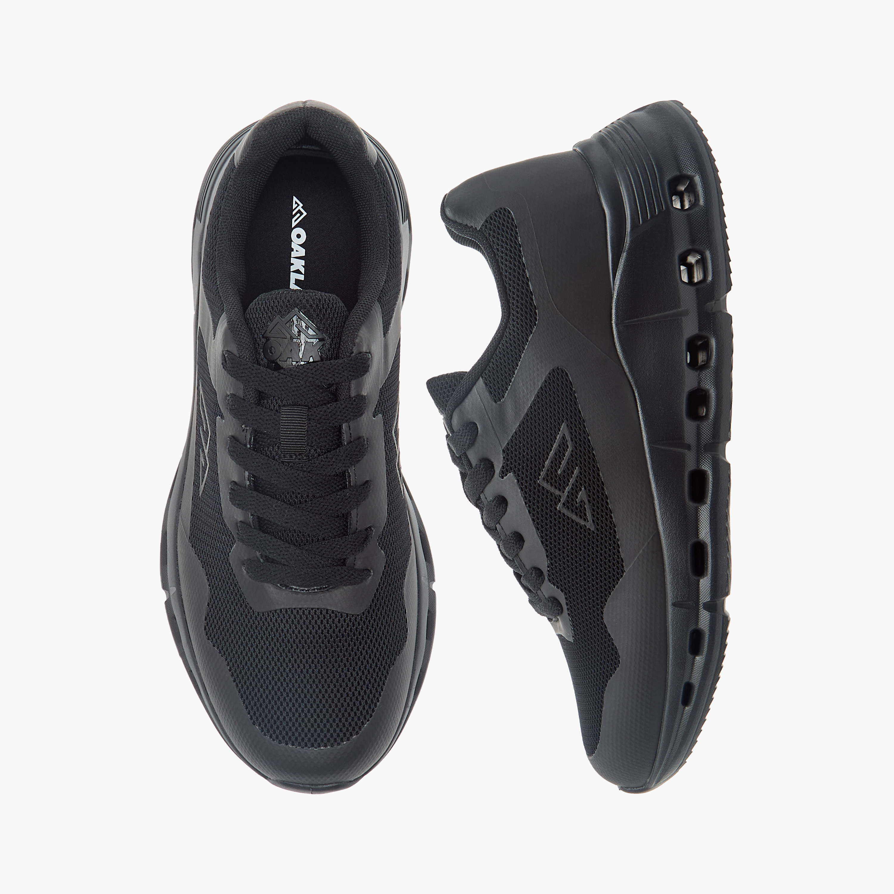 Oaklan by Shoexpress Panelled Sports Shoes with Lace-Up Closure-women-shoes-sneakers-image-1