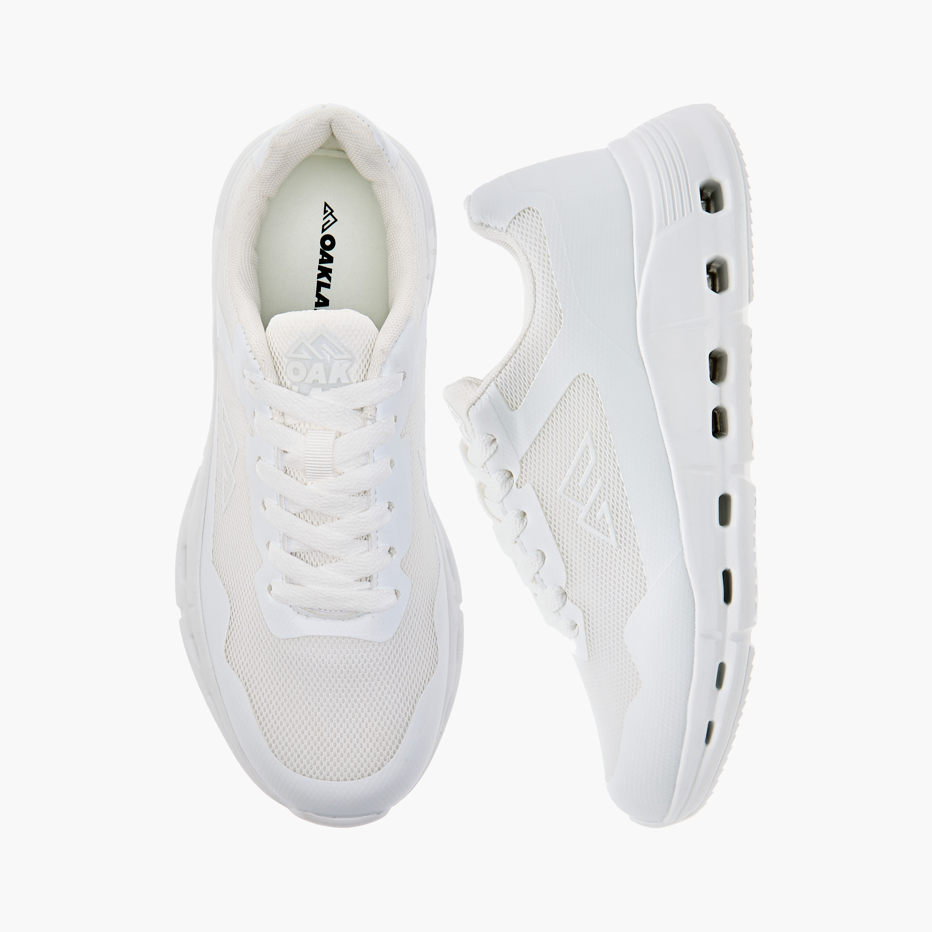Oaklan by Shoexpress Panelled Sports Shoes with Lace-Up Closure-women-shoes-sneakers-image-1