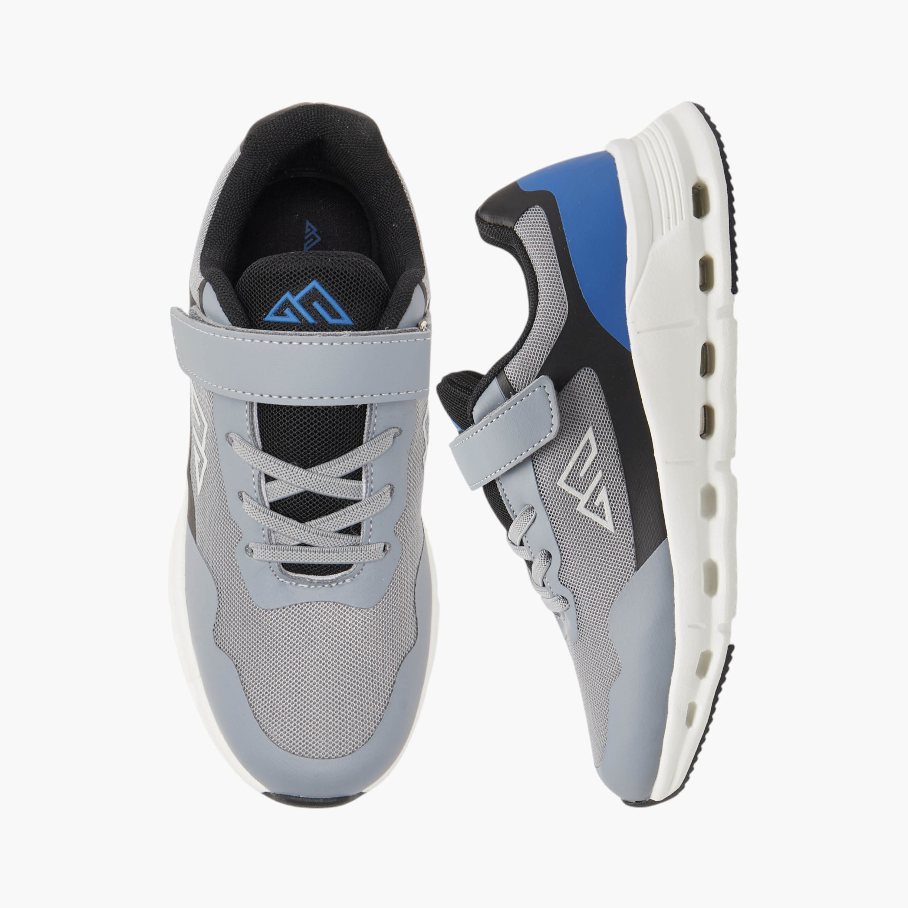 Oaklan by Shoexpress Kids Panelled Sneakers with Hook and Loop Closure-boys-shoes-sneakers-image-1
