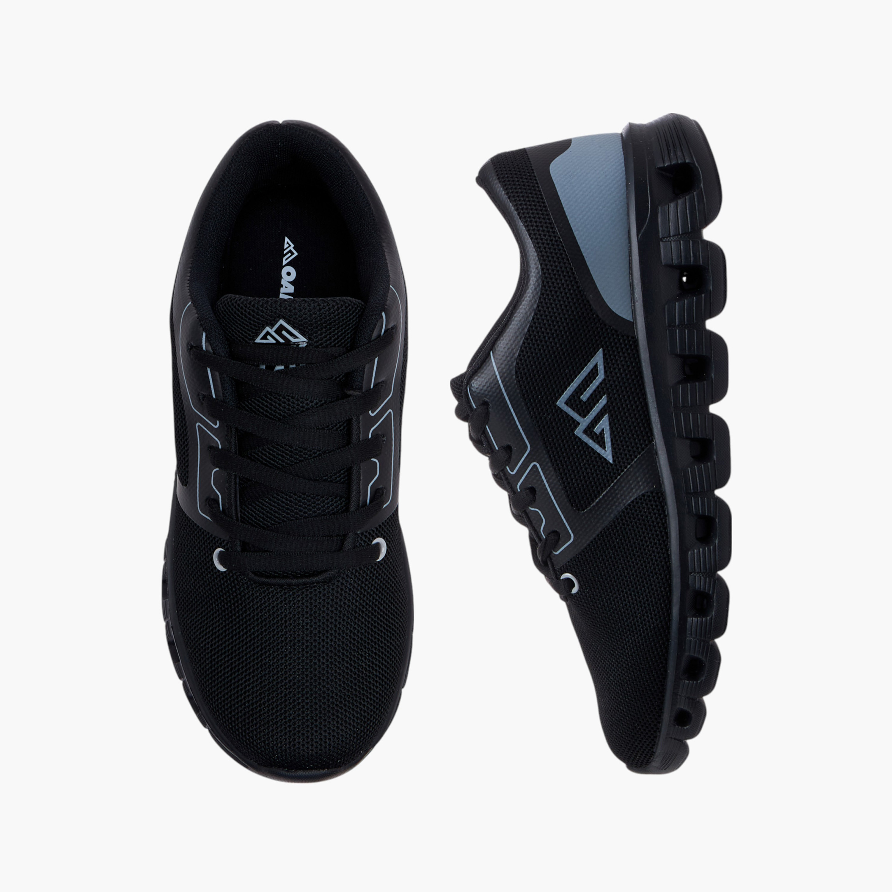 Oaklan by Shoexpress Textured Lace-Up Sports Shoes-sports-women-shoes-image-1