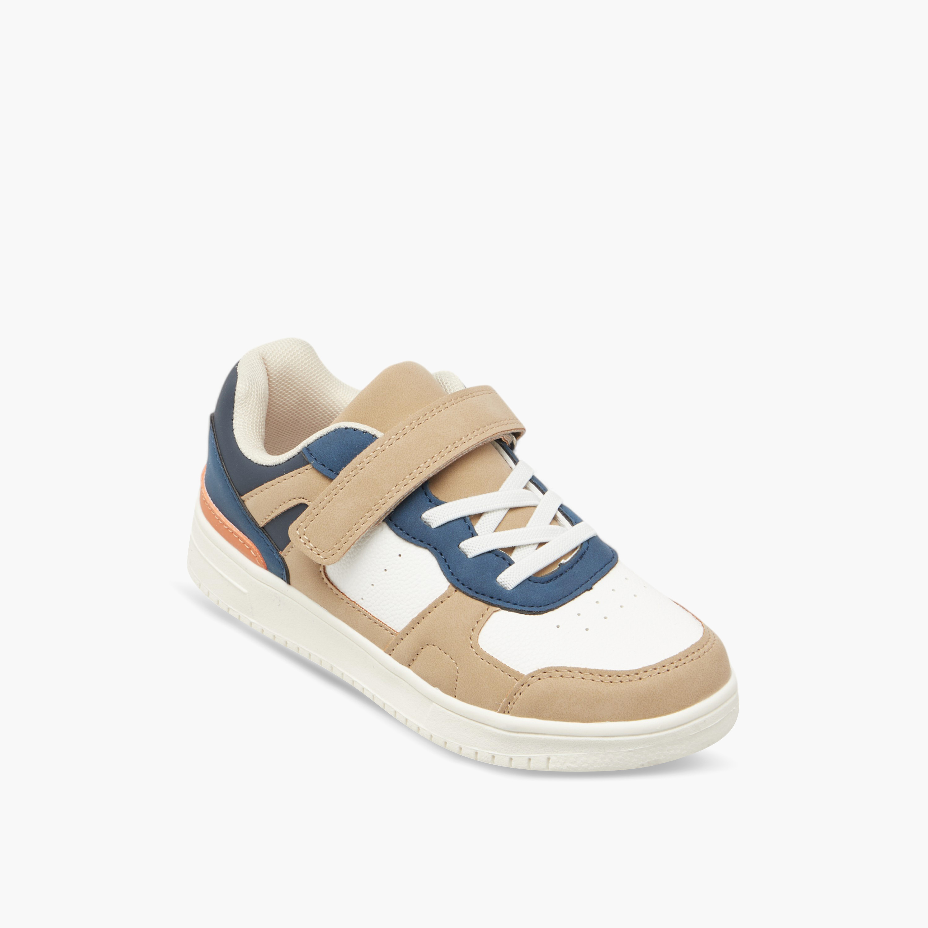 LBL by Shoexpress Colourblock Sneakers with Hook and Loop Closure-boys-shoes-sneakers-image-2