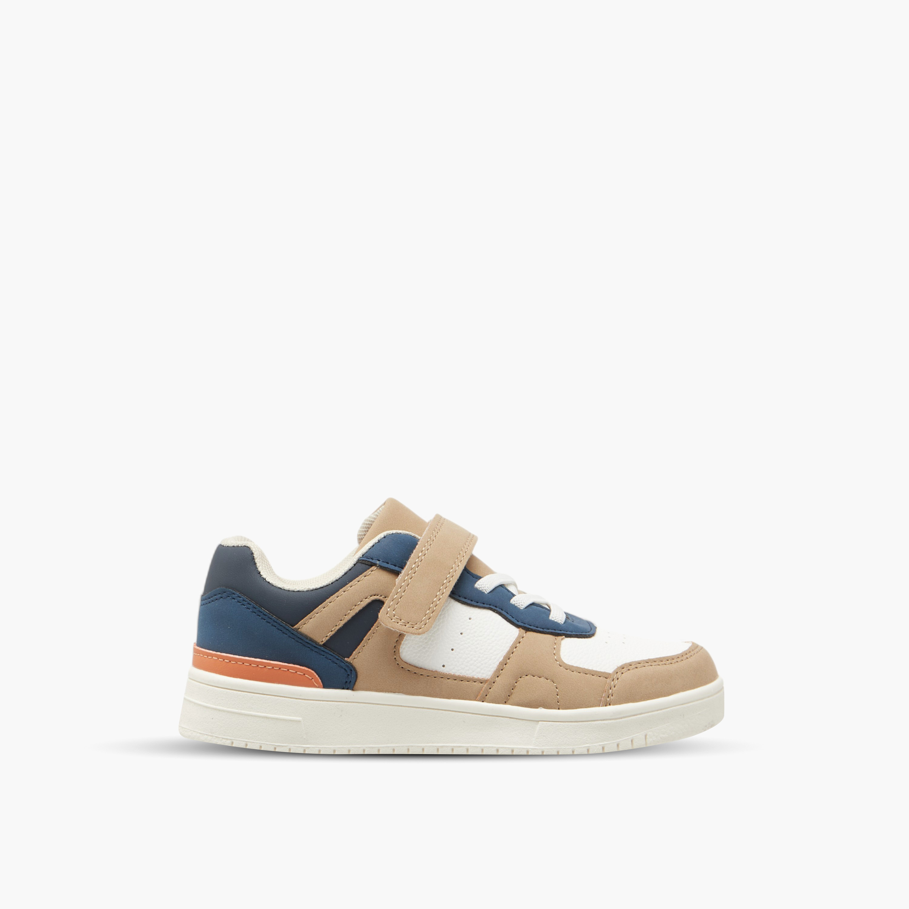 LBL by Shoexpress Colourblock Sneakers with Hook and Loop Closure-boys-shoes-sneakers-image-3