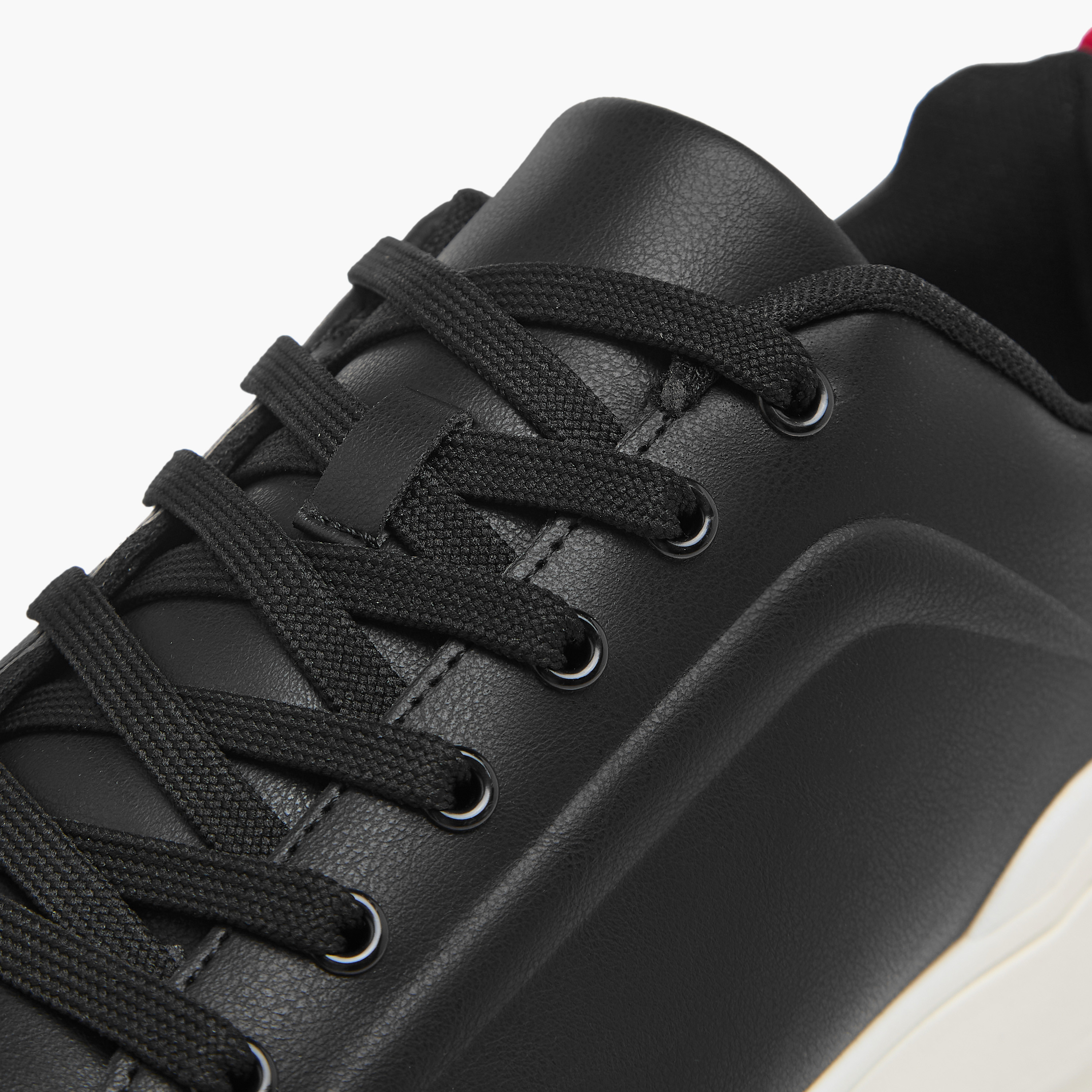 LBL by Shoexpress Solid Sneakers with Lace-Up Closure-men-shoes-sneakers-image-4