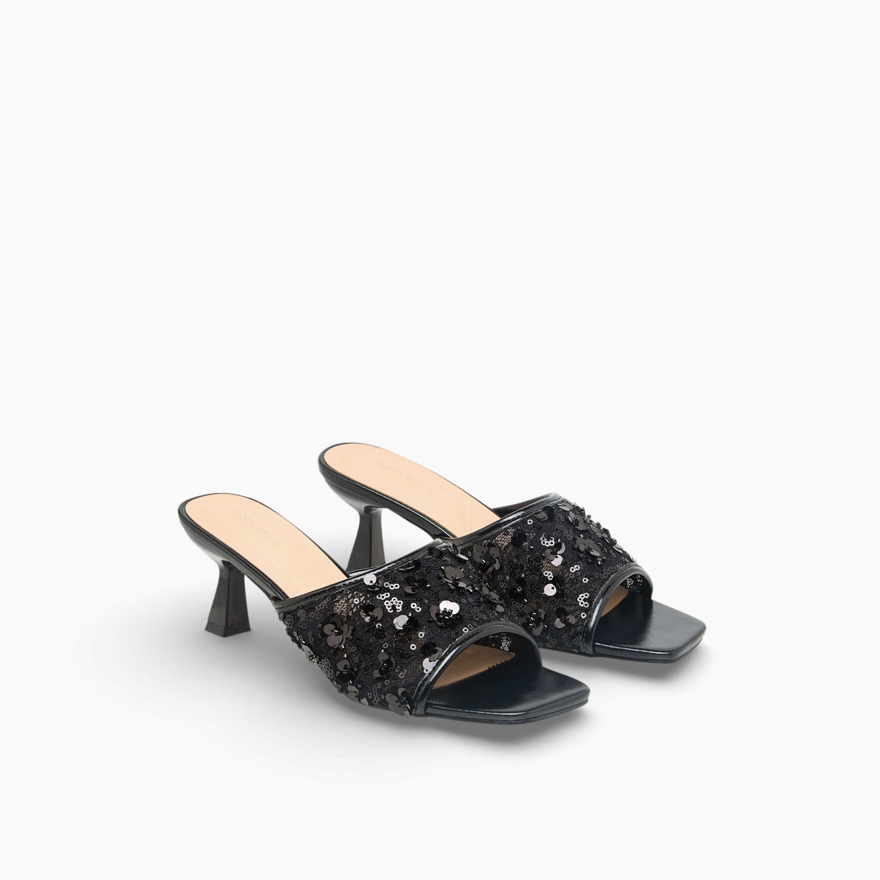 صندل بمقدمة مفتوحة مزيّن بالترتر للنساء من فلورا بيلا-women-shoes-sandals-heeled-image-1
