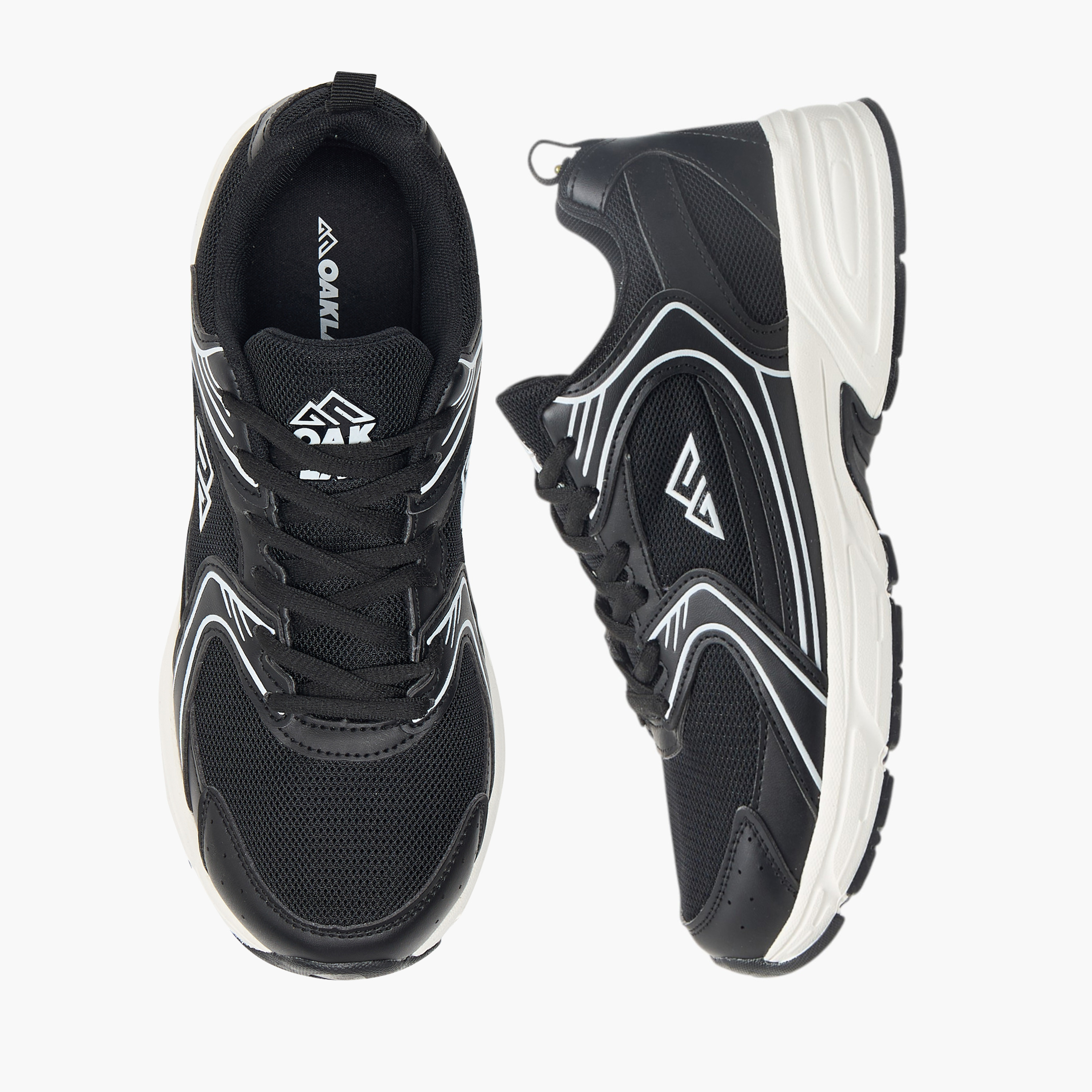 Oaklan by Shoexpress Logo Detail Lace-Up Sports Shoes-sports-women-shoes-image-1