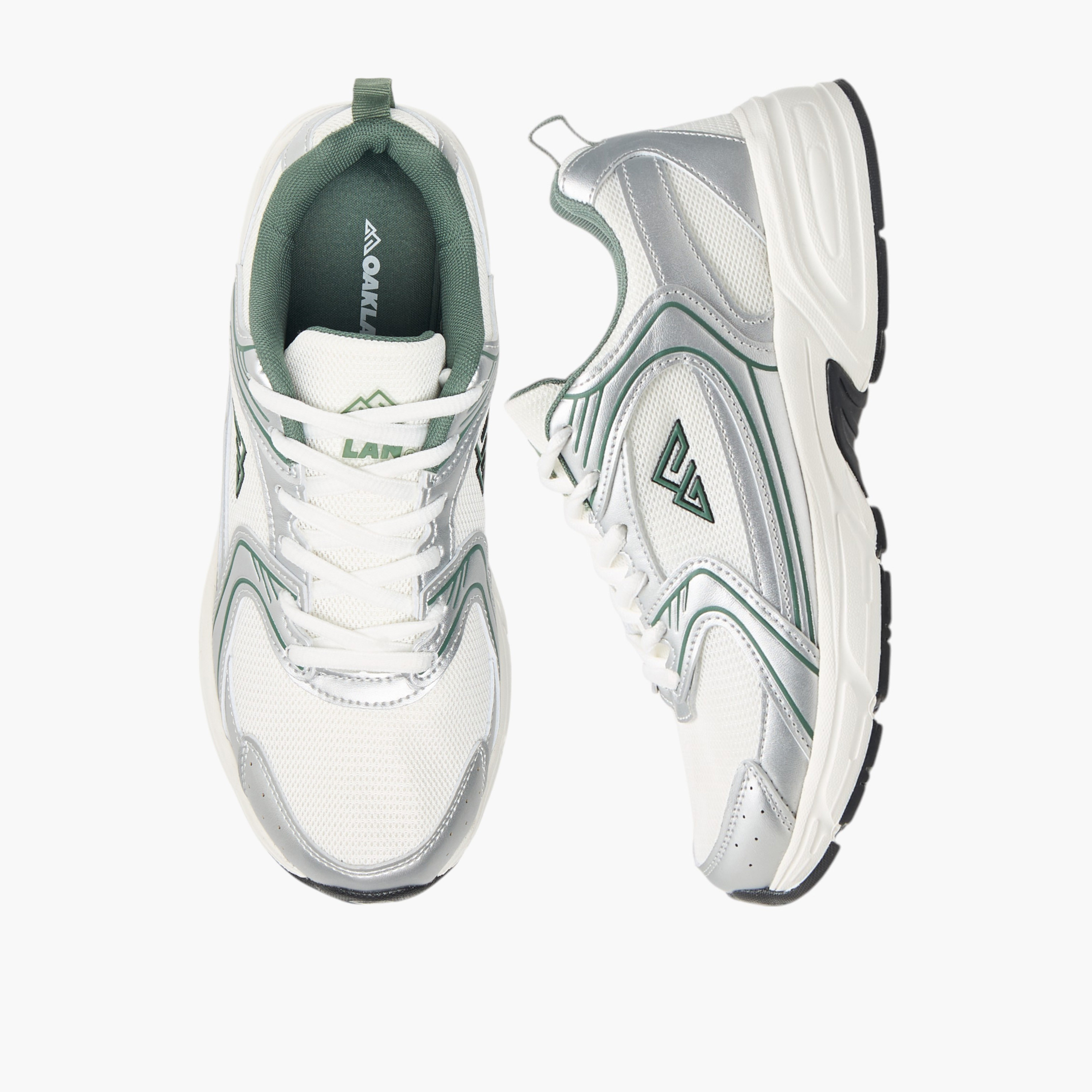 Oaklan by Shoexpress Logo Detail Lace-Up Sports Shoes-sports-women-shoes-image-1