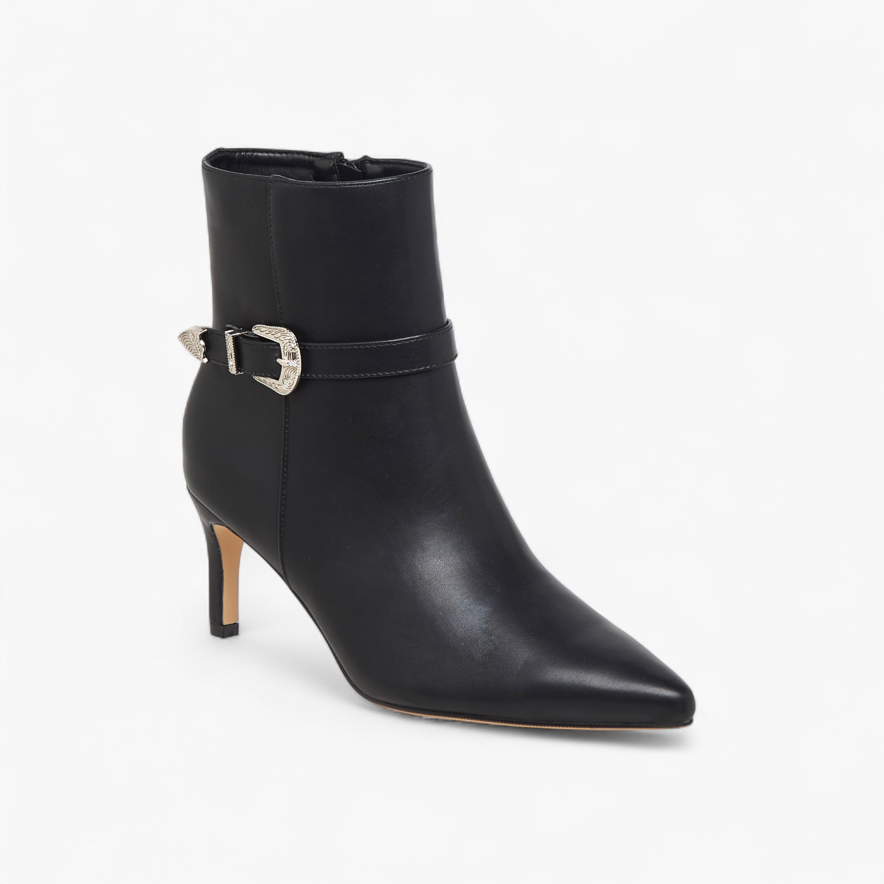 Flora Bella Women Buckle Detail Ankle Boots-women-shoes-boots-image-2