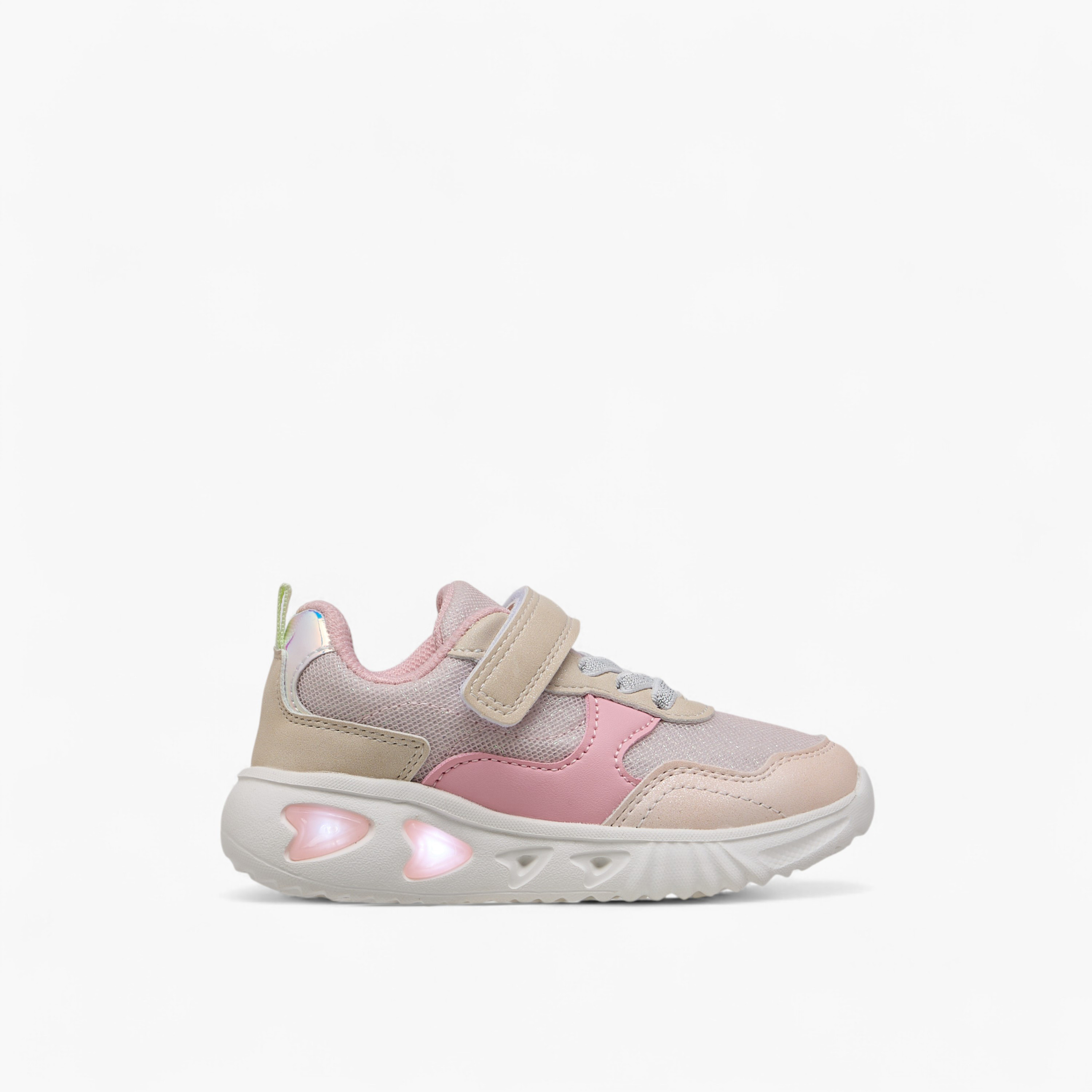 Flora Bella Colourblock Light-Up Sneakers with Hook and Loop Closure-girls-shoes-sneakers-image-4