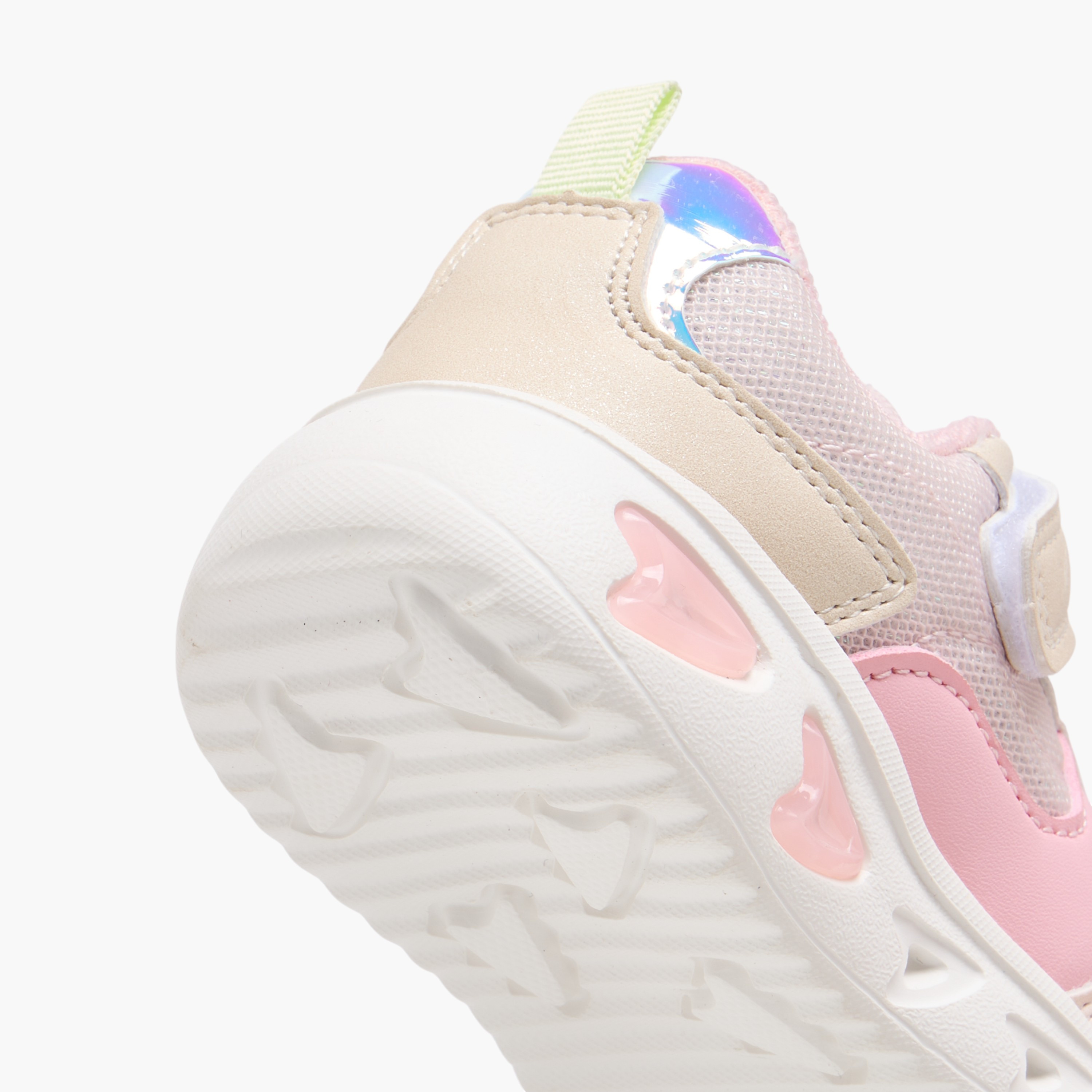 Flora Bella Colourblock Light-Up Sneakers with Hook and Loop Closure-girls-shoes-sneakers-image-6
