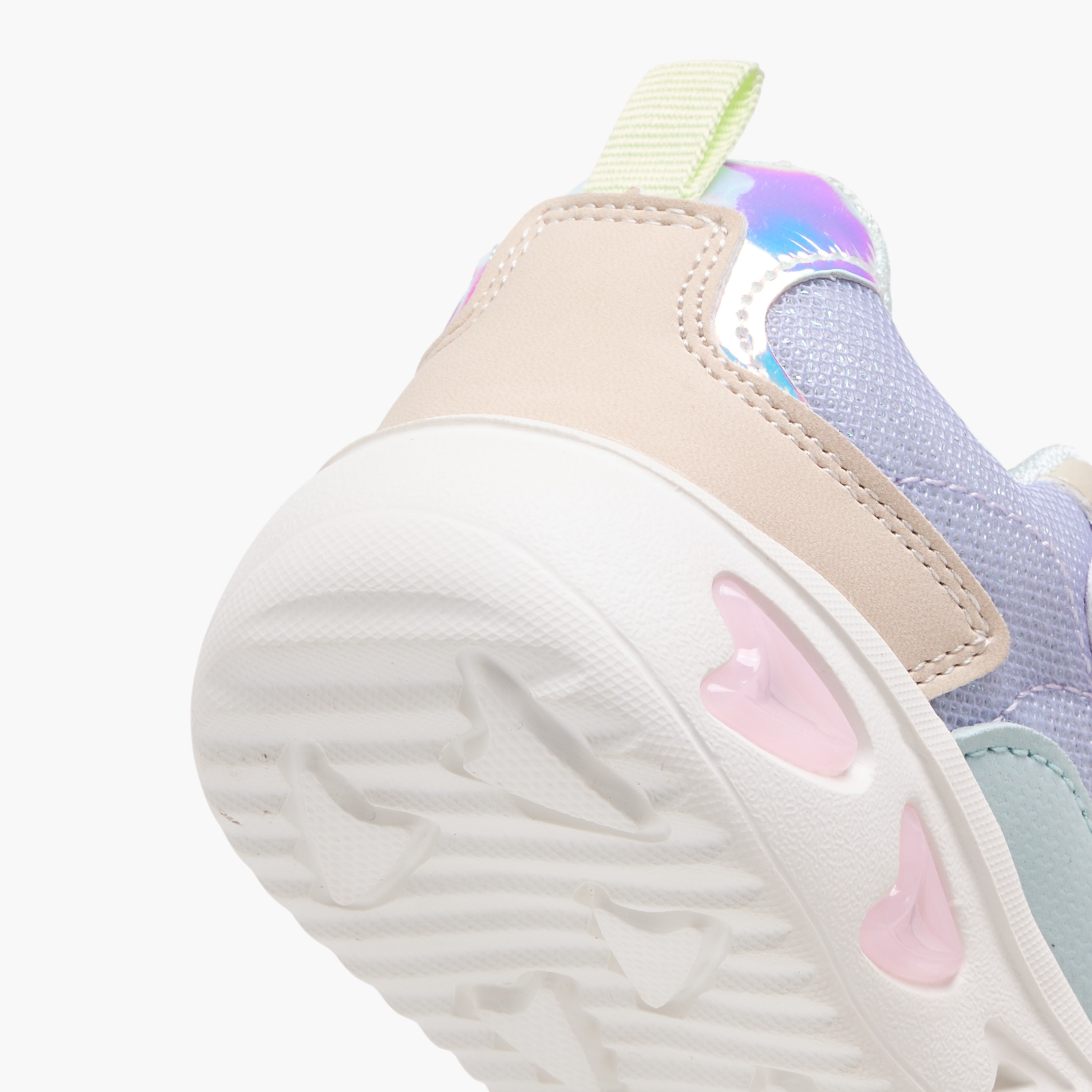 Flora Bella Colourblock Light-Up Sneakers with Hook and Loop Closure-girls-shoes-sneakers-image-6